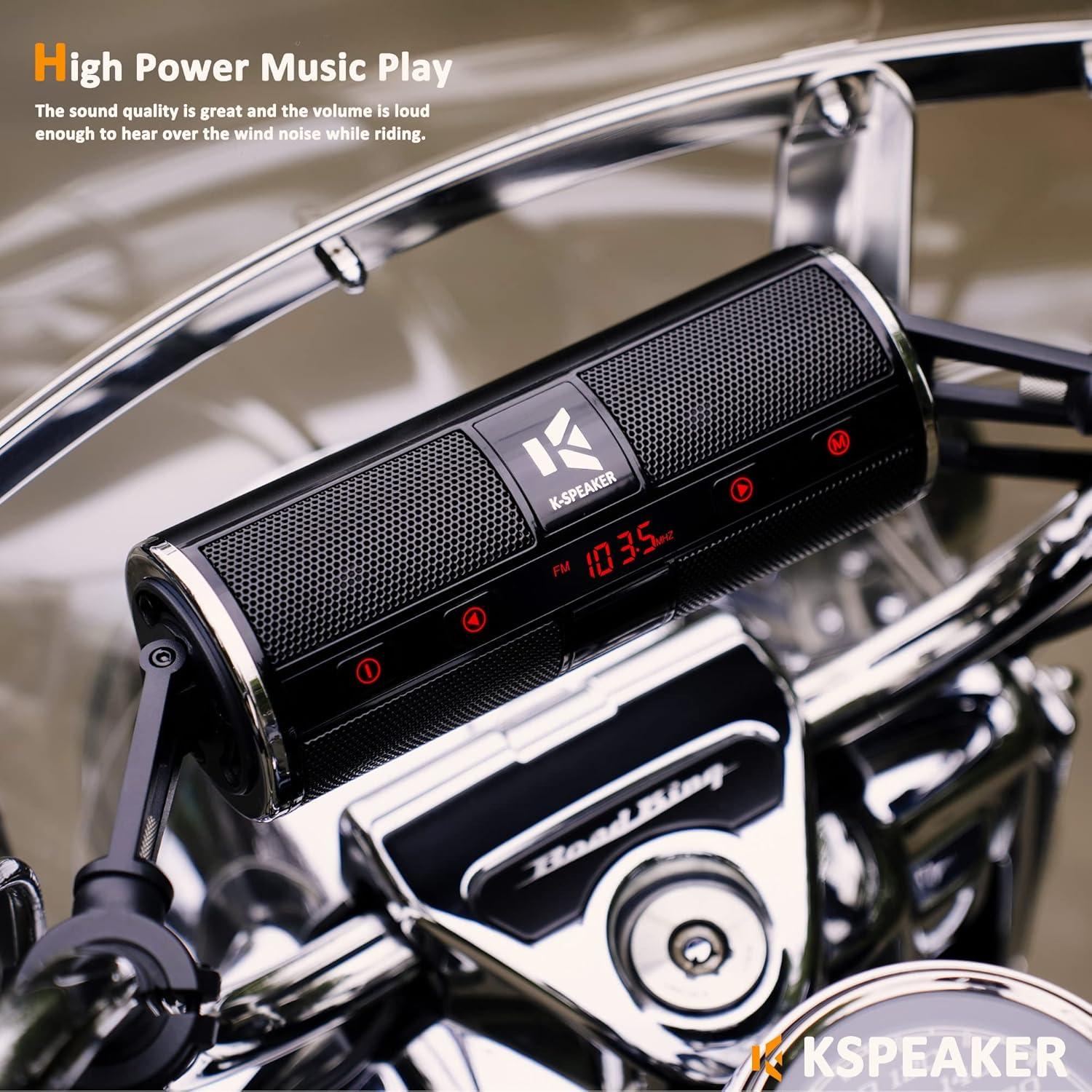 Altavoces Bluetooth Impermeables KSPEAKER K2BL 3" para Moto