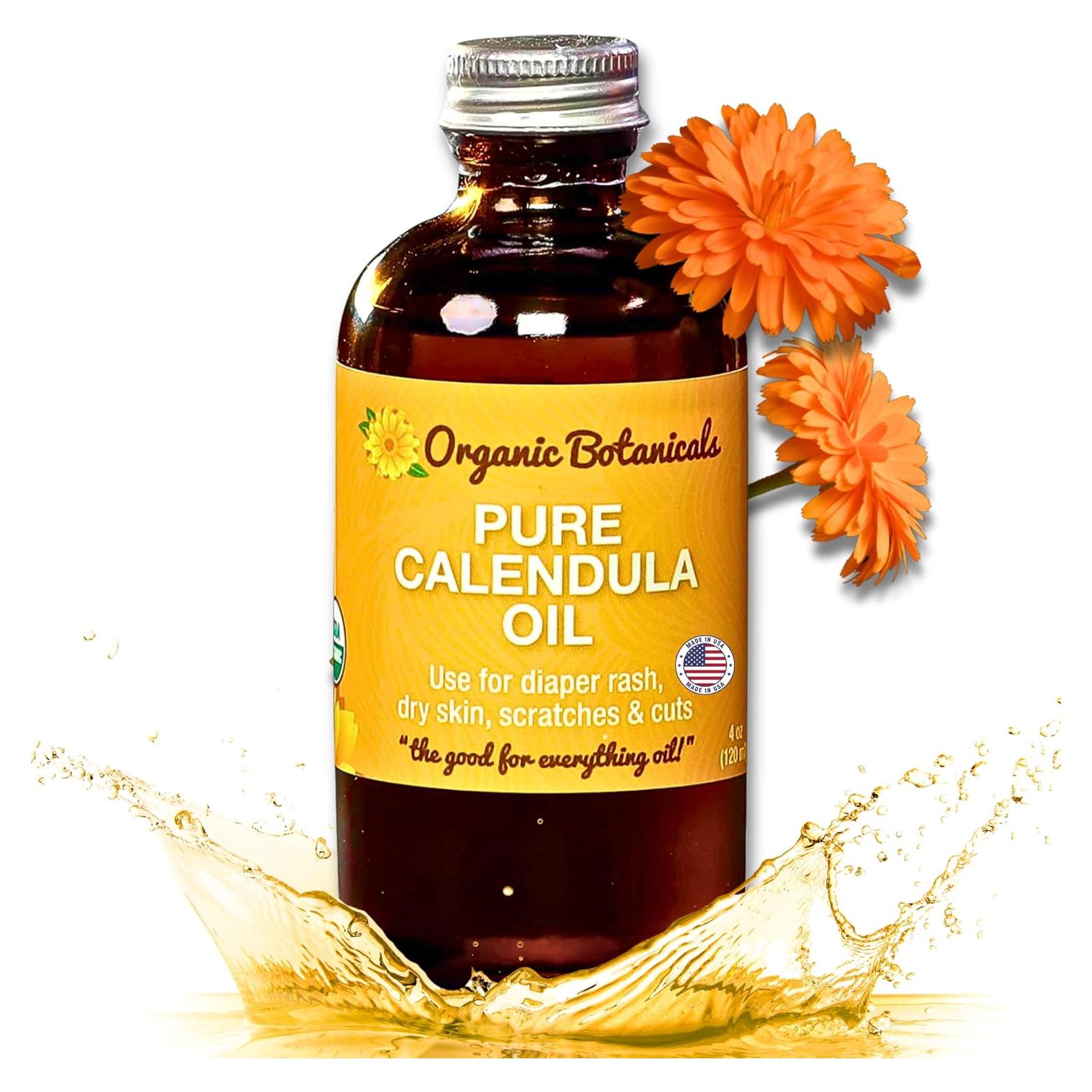 Aceite de Caléndula Orgánico 118.3 ml - Cuidado Piel Seca