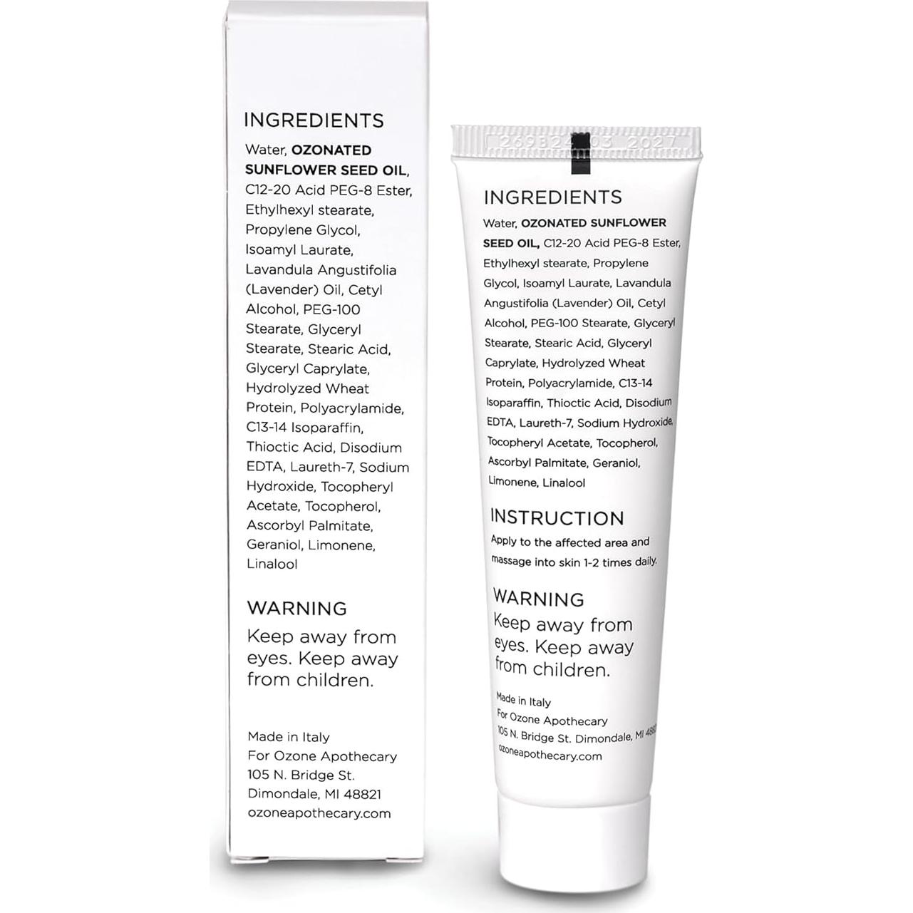 Crema para la Piel Ozone Apothecary | 100g | Limpieza y Nutrición