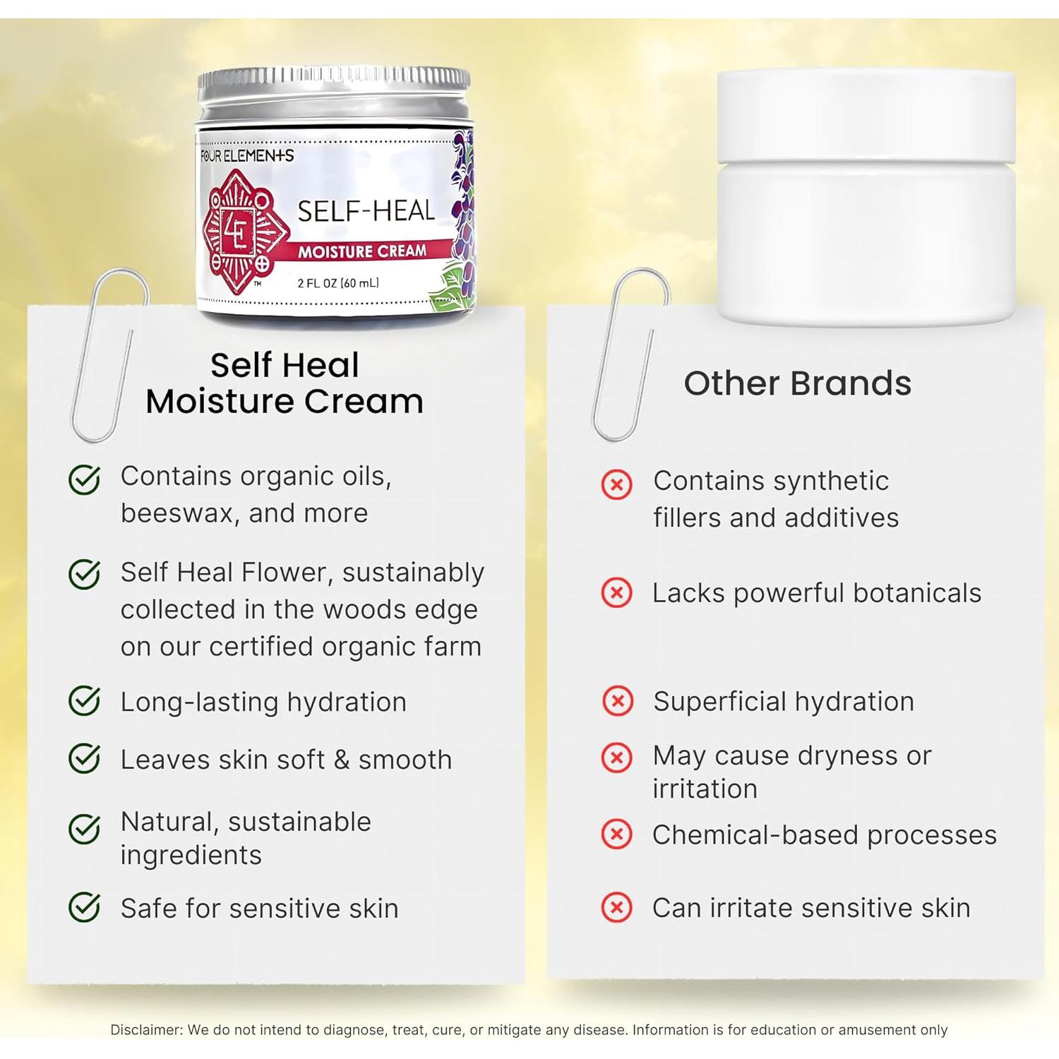 Crema Hidratante Orgánica Auto Sanadora 90.7 g Four Elements