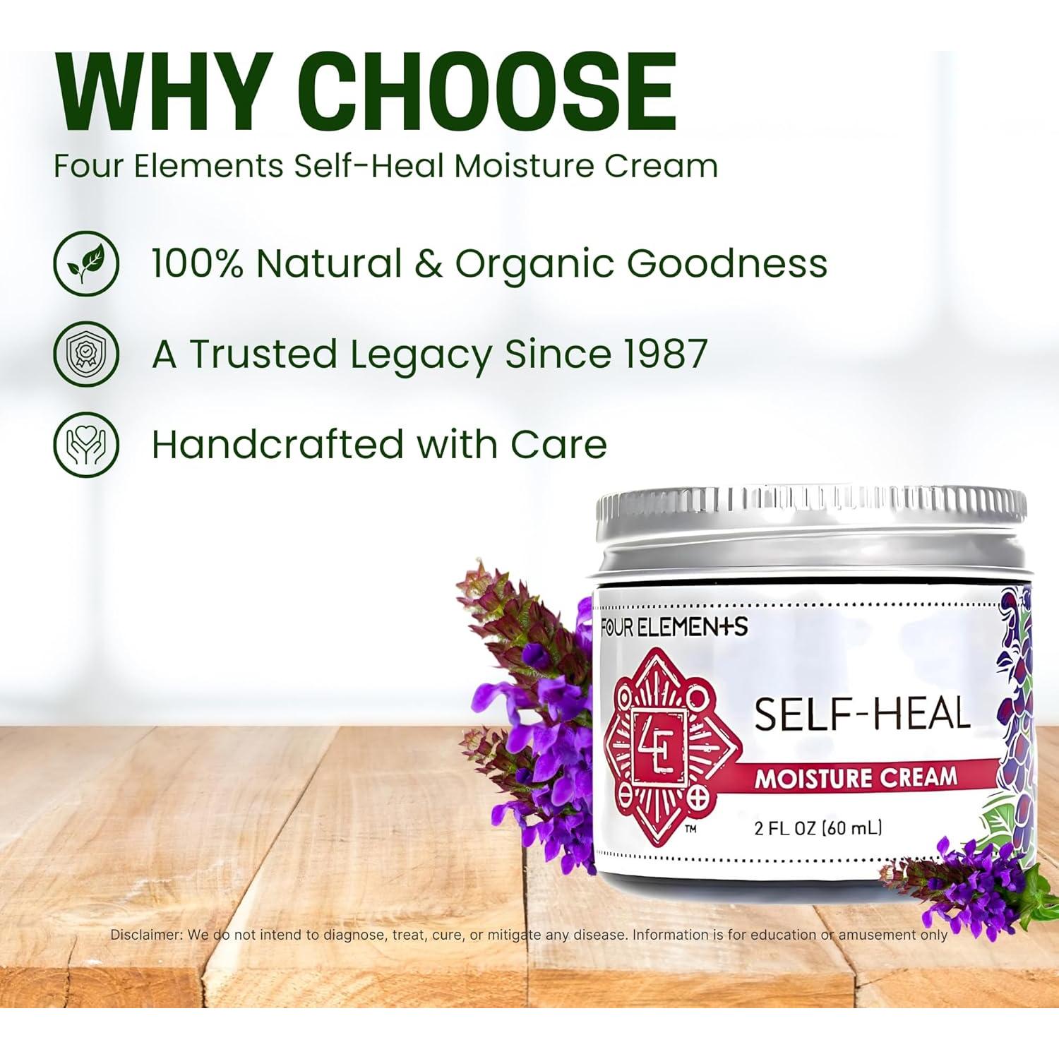 Crema Hidratante Orgánica Auto Sanadora 90.7 g Four Elements