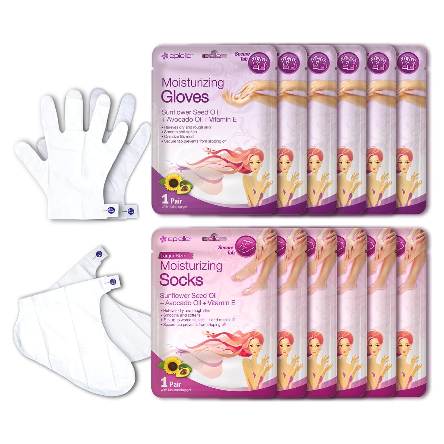 Mascarillas Hidratantes Epielle para Manos y Pies - 12 Pares