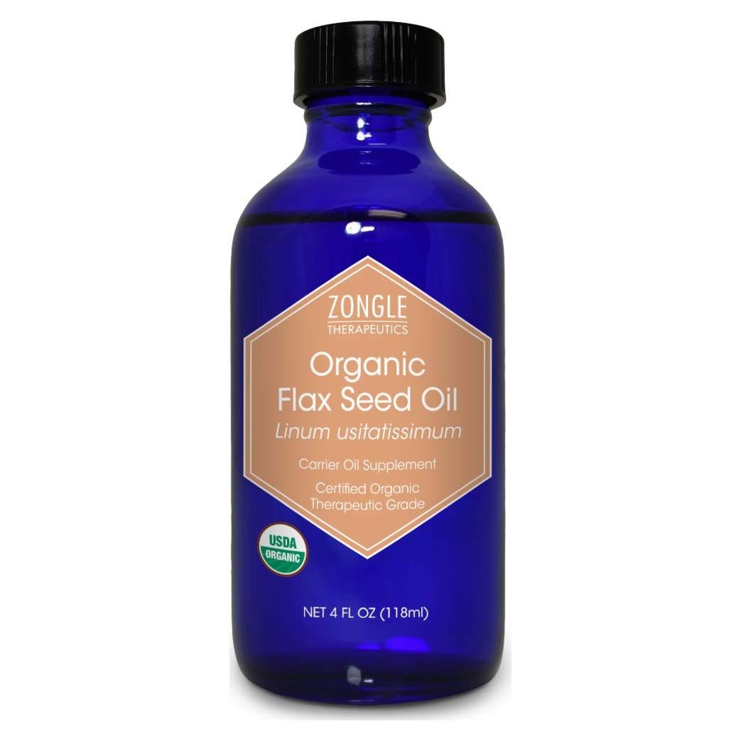 Aceite de Semilla de Lino Orgánico Zongle 113 g - Puro y Terapéutico