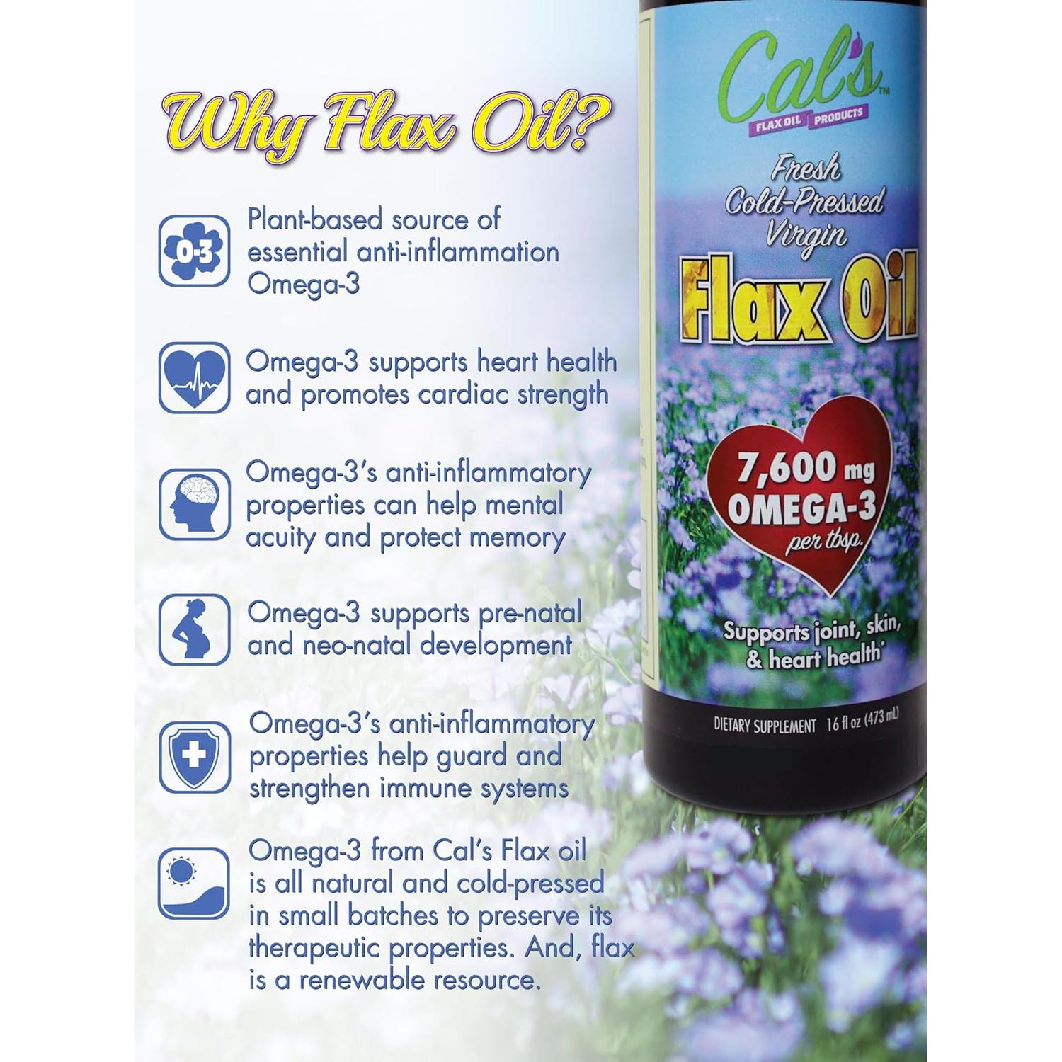 Aceite de Linaza Prensado en Frío Stengel 473 ml Omega-3