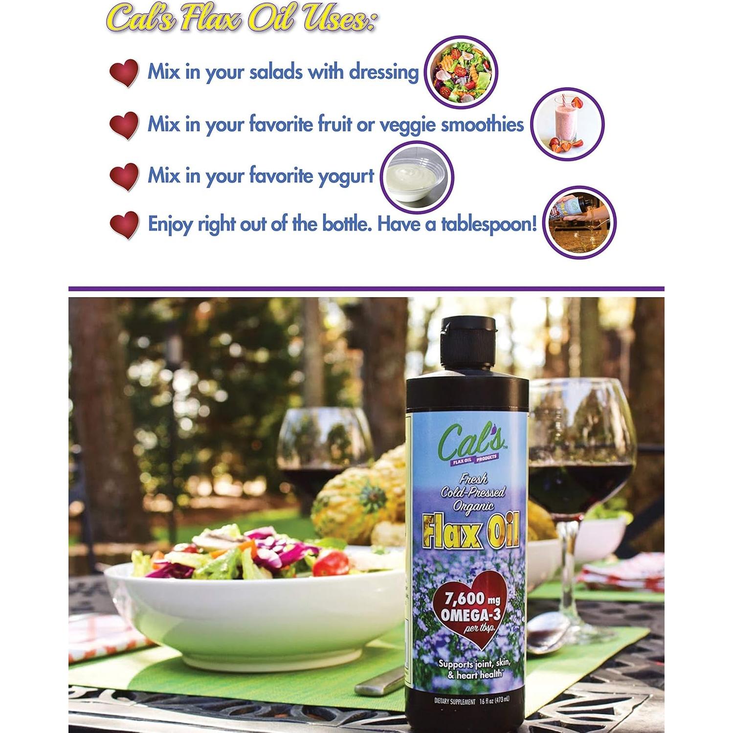 Aceite de Linaza Prensado en Frío Stengel 473 ml Omega-3