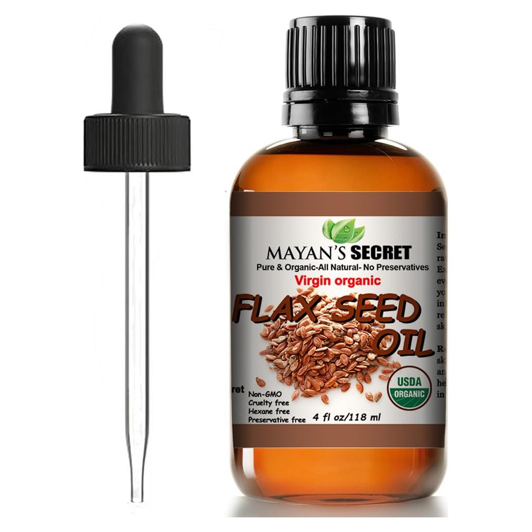 Aceite de Semilla de Linaza Orgánico Virgen Mayan's Secret 113.4g