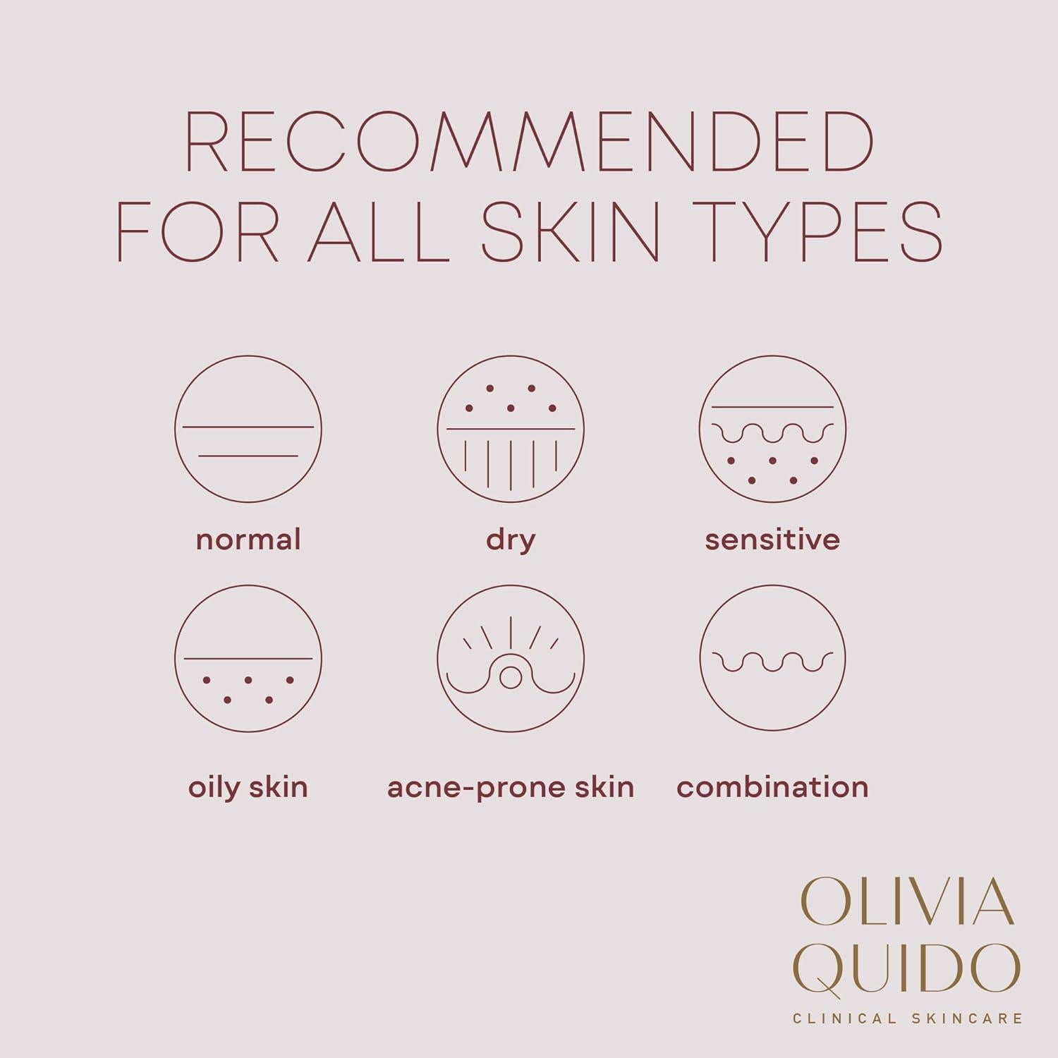 Aceite de Belleza Clínico Olivia QUIDO 150g - Suero Iluminador y Antienvejecimiento