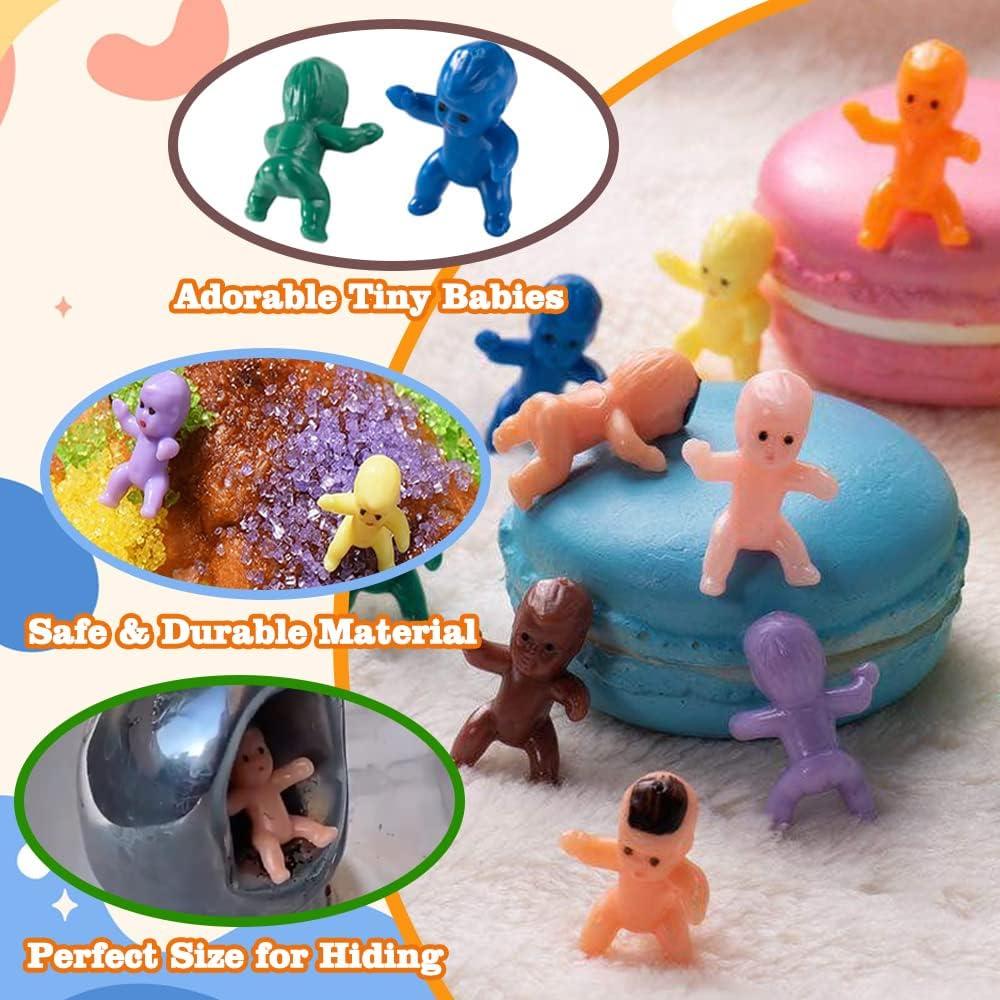 Mini Bebés de Plástico JUXINGDAZYF 100 Piezas 2.54 cm Baby Shower