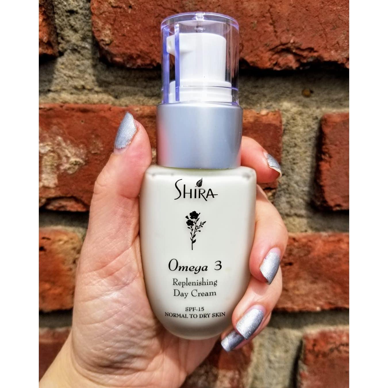 Crema Hidratante Facial Shira Esthetics Omega 3 56.7g - Antienvejecimiento con SPF 15