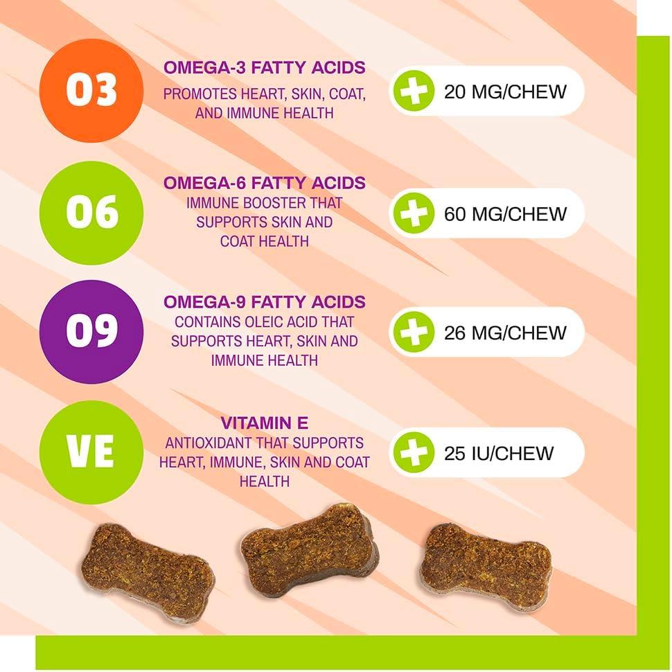 Pet Naturals Suplemento para Perros Piel y Abrigo 30 Masticables