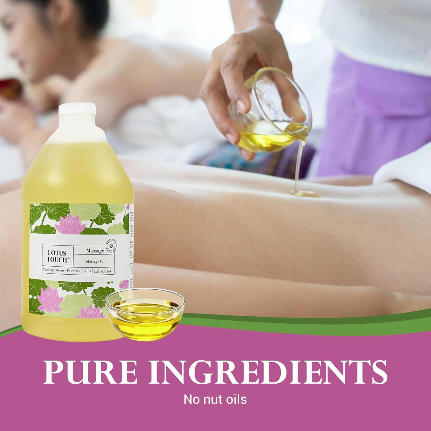 Aceite de Masaje Orgánico Lotus Touch 1.89L - Alta Deslizabilidad