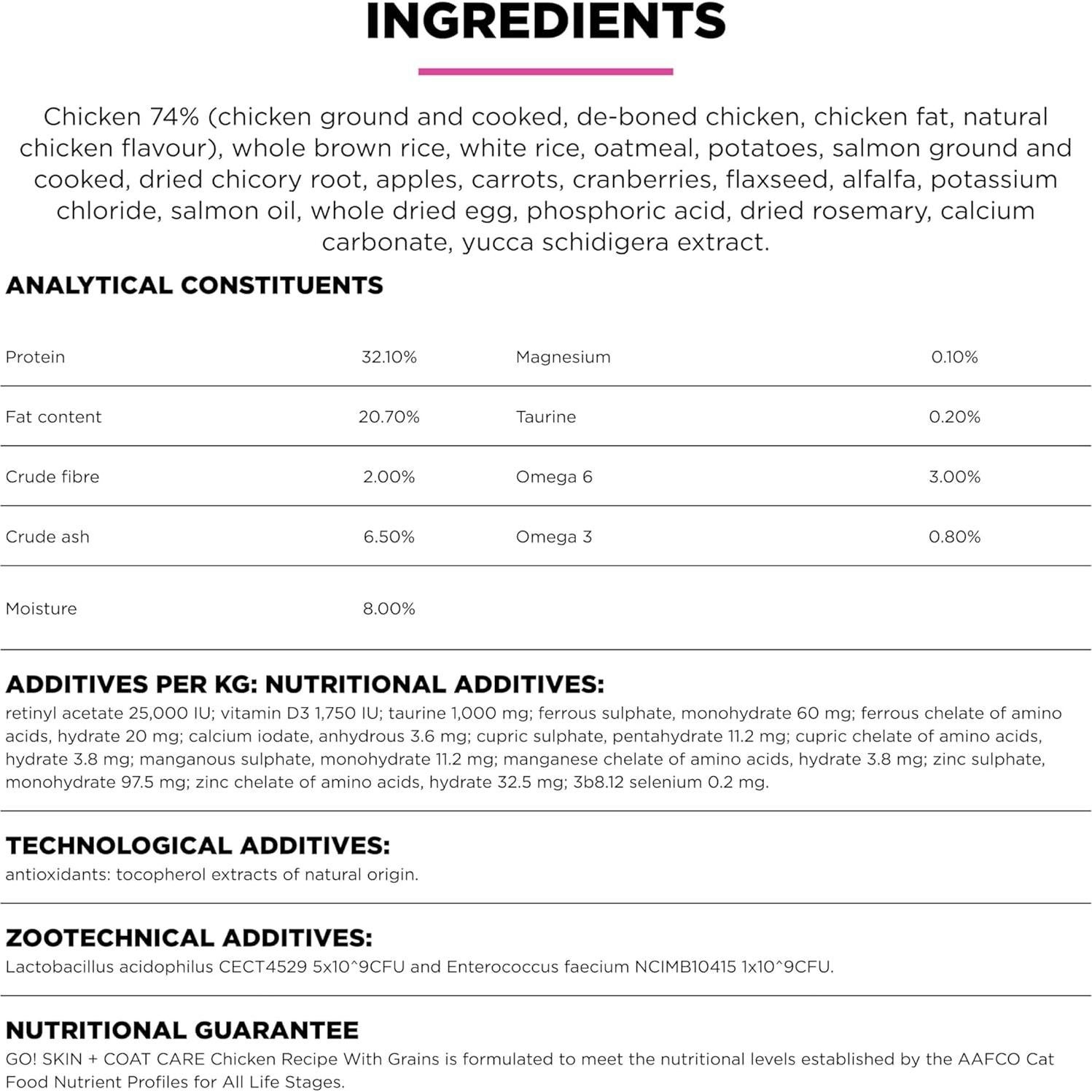 Comida Seca para Gatos Go! Solutions 3.63 kg Pollo Cuidado Piel