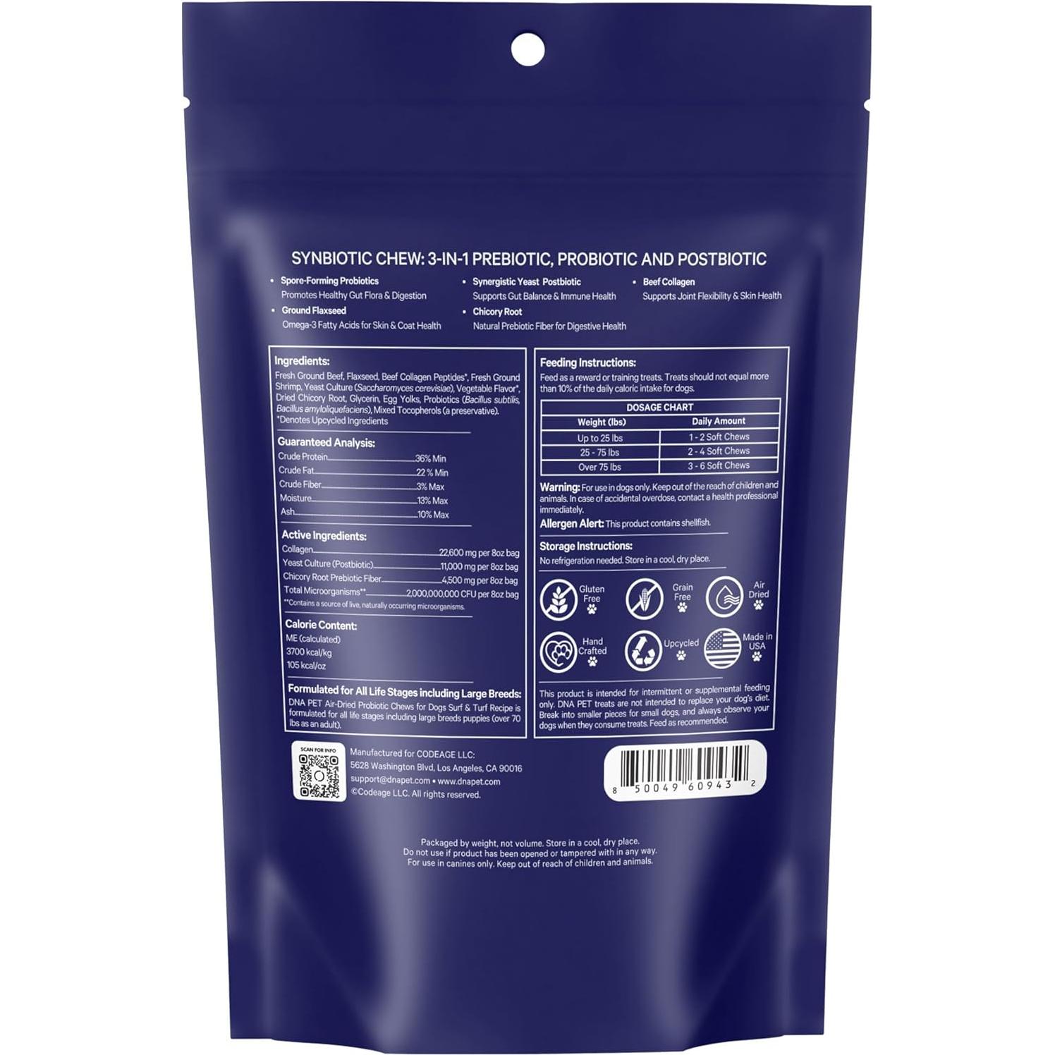 Masticables Sinbióticos para Perros DNA PET - 226.8 g