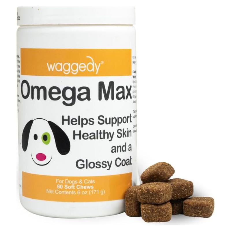 Masticables Omega Max Waggedy para Perros - 60 Unidades