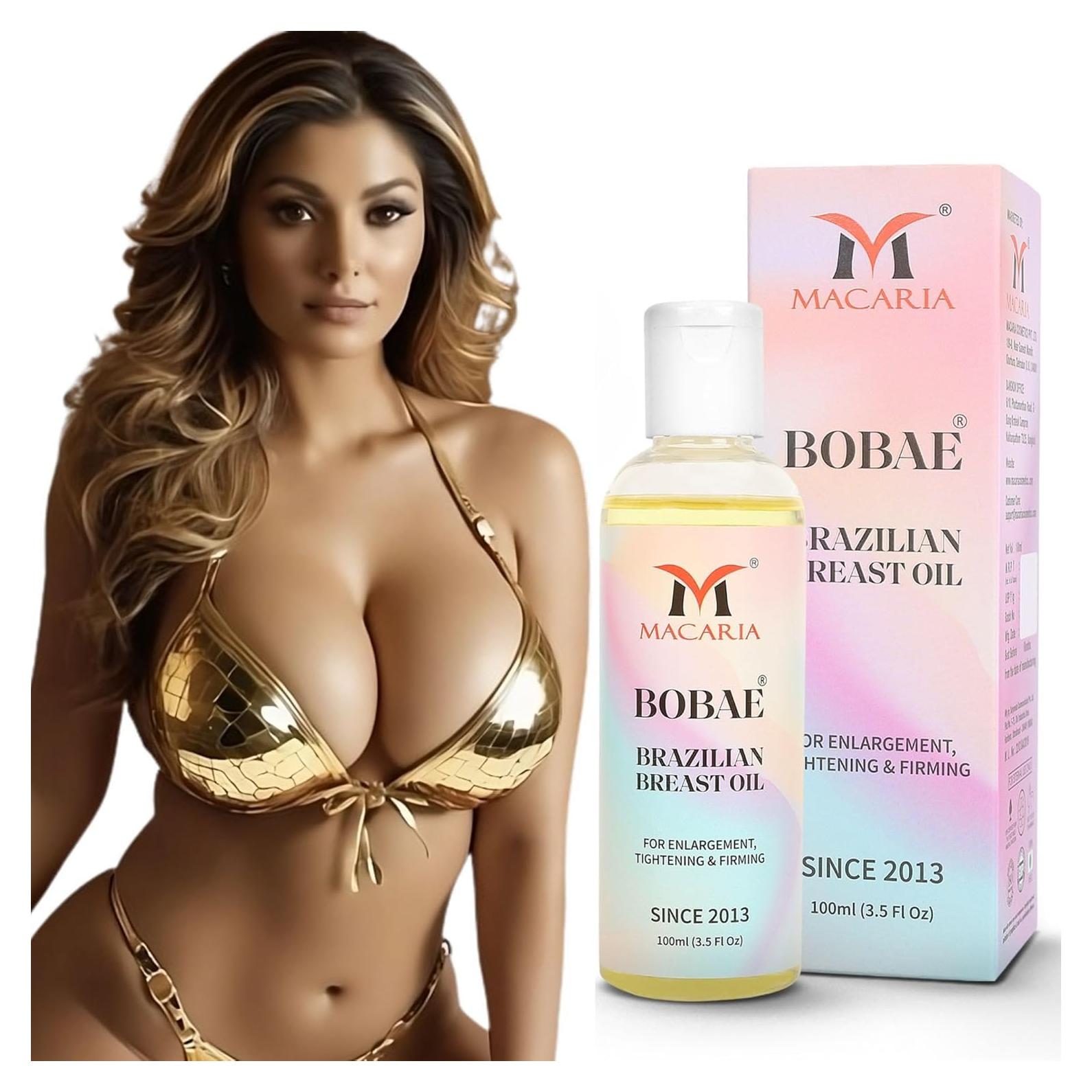 Aceite de Pecho Brasileño Bobae Macaria 120g - Aumento y Reafirmación
