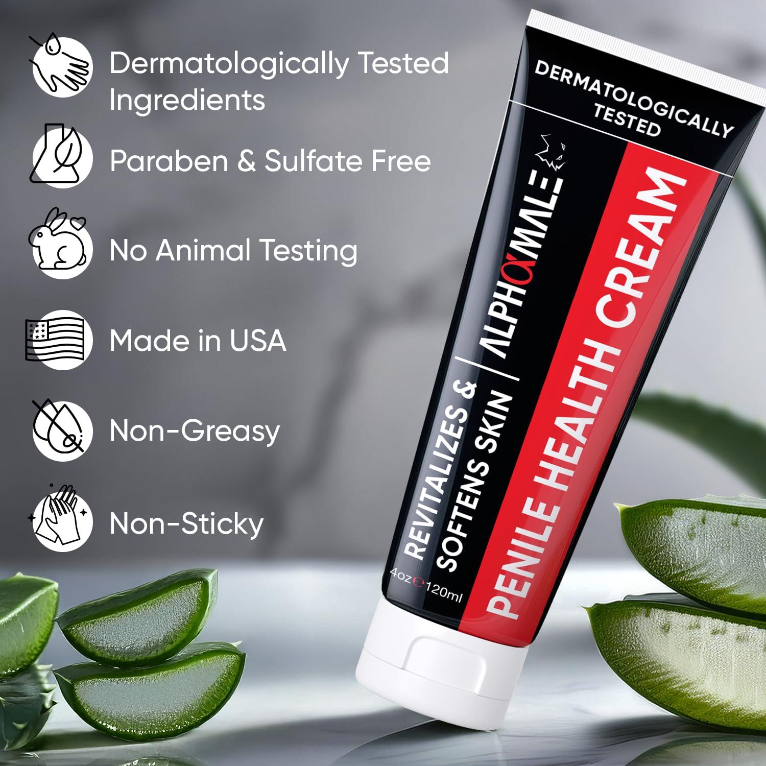 Crema Hidratante Peniana AlphaMale 113.4g - Sin Fragancia