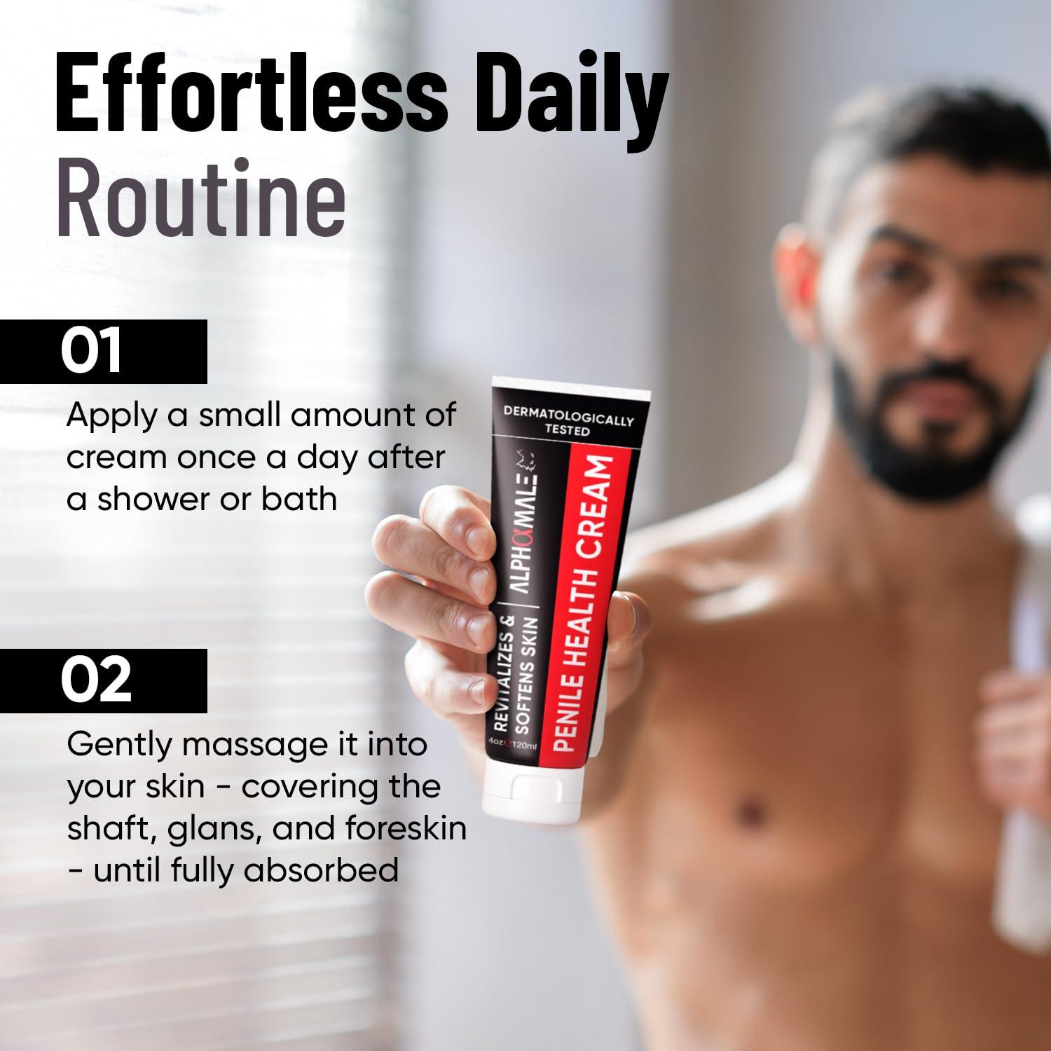 Crema Hidratante Peniana AlphaMale 113.4g - Sin Fragancia
