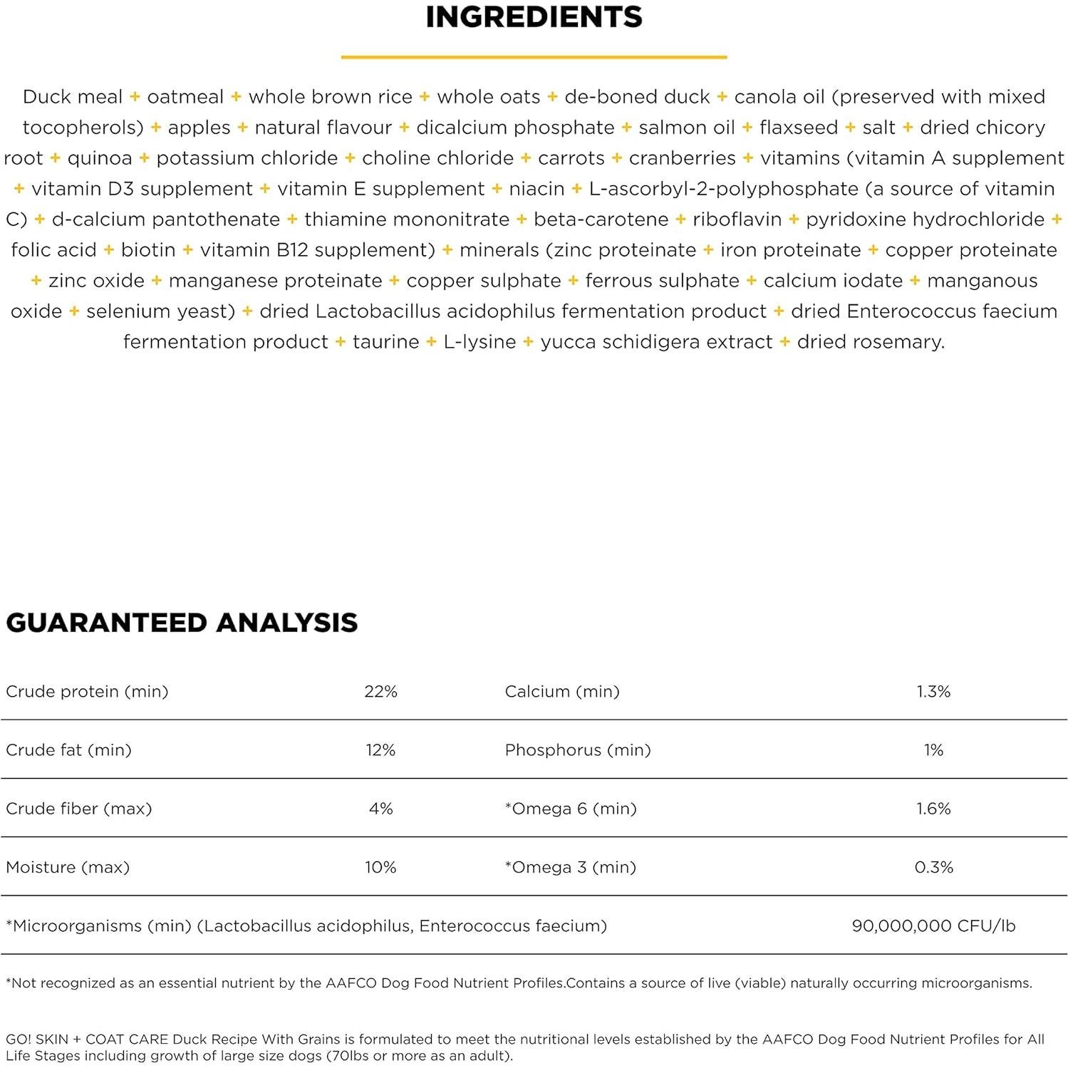 Comida Seca para Perros Go! Solutions Pato 1.58 kg