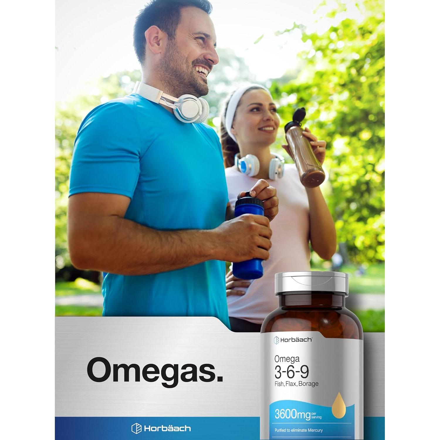 Suplemento Omega 3-6-9 Horbäach 240 Cápsulas Blandas