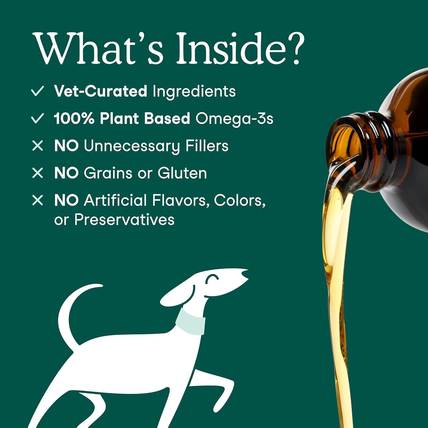 Suplemento Vegano Omega 3 Fera Pet Organics 240ml para Perros y Gatos