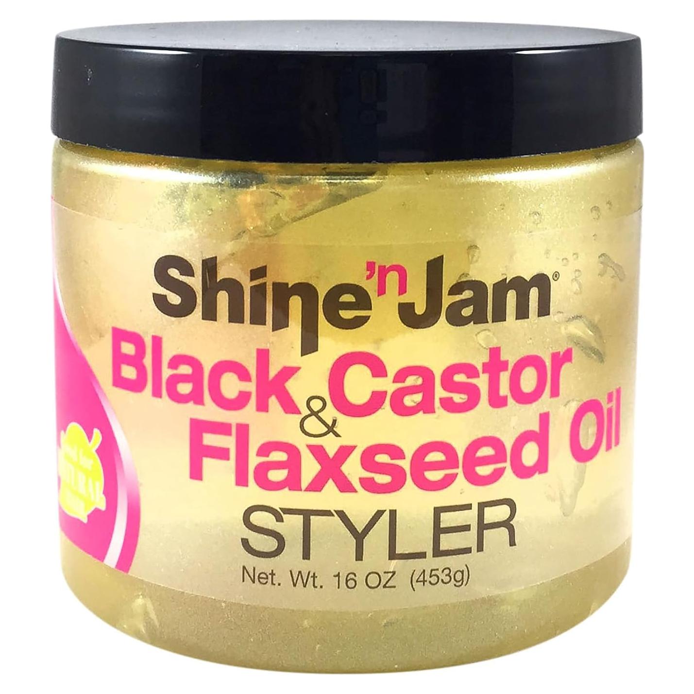 Gel de Aceite de Ricino y Semilla de Lino AmPro 453.6 g - Brillo y Nutrición