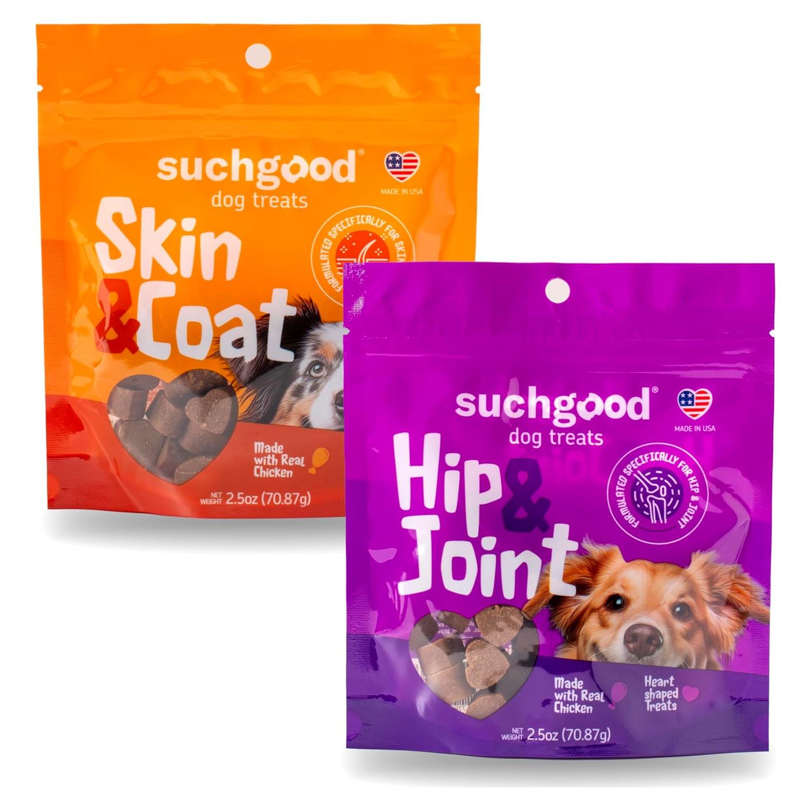 Golosinas SuchGood para Caderas y Articulaciones + Piel 2 Paquetes