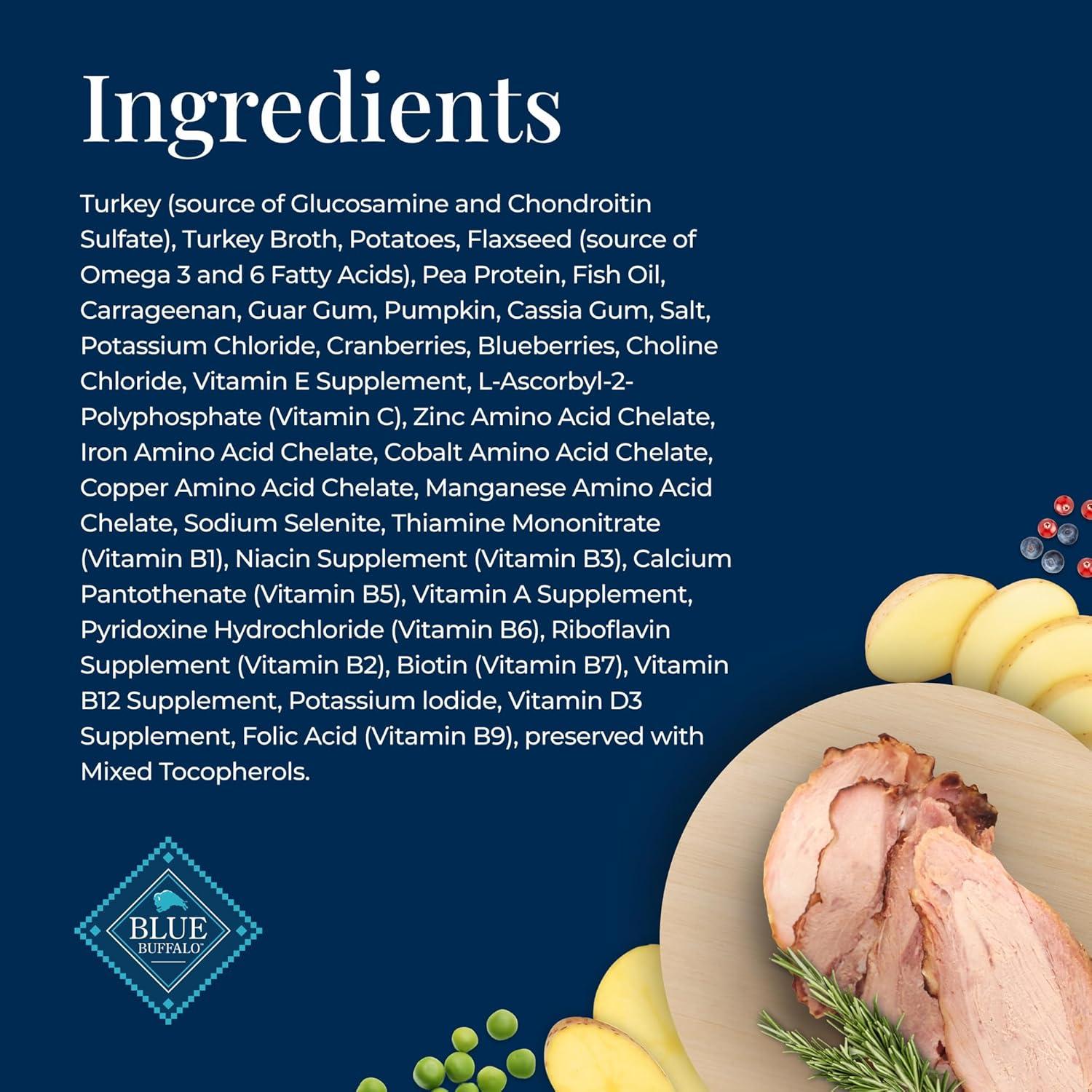 Comida Húmeda para Perros Mayores Blue Buffalo 12 latas 354 g Pavo