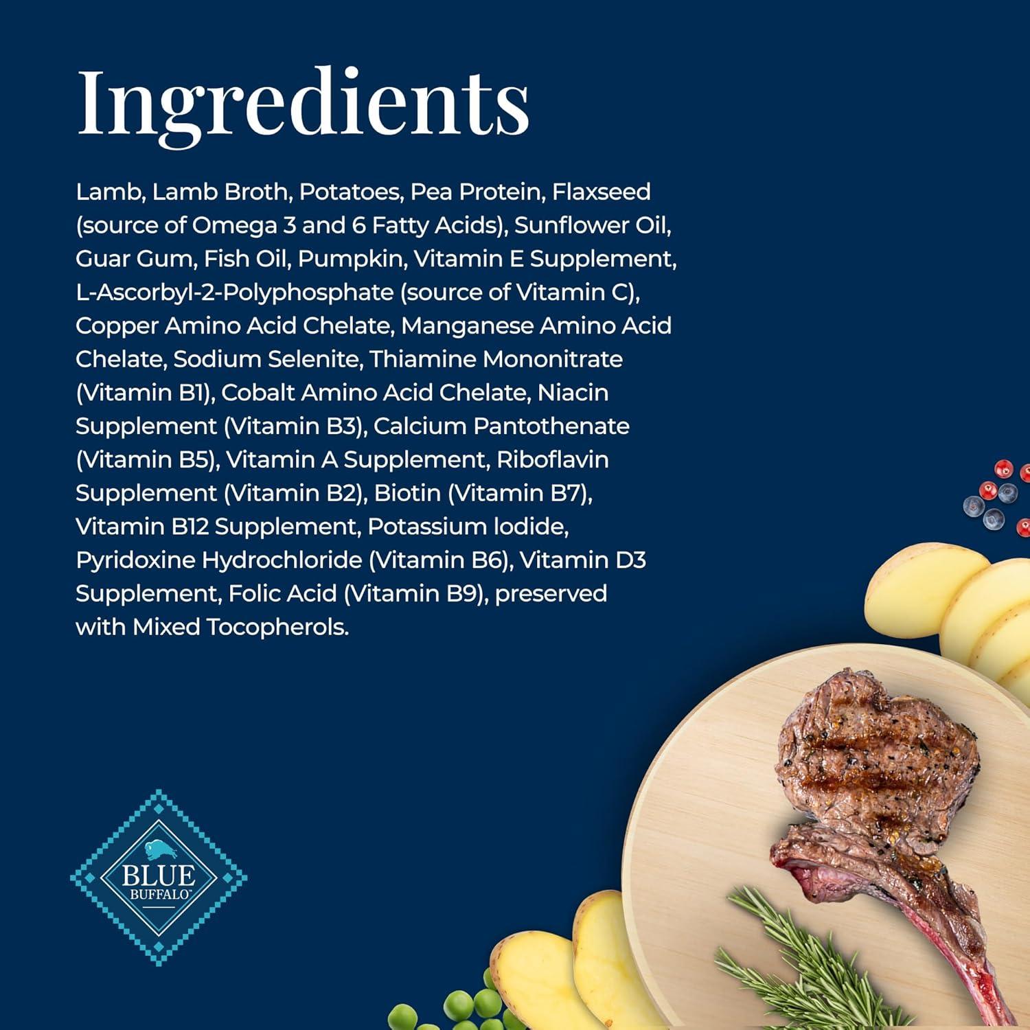 Comida Húmeda para Perros Adultos Blue Buffalo Basics Cordero 12 Tazas