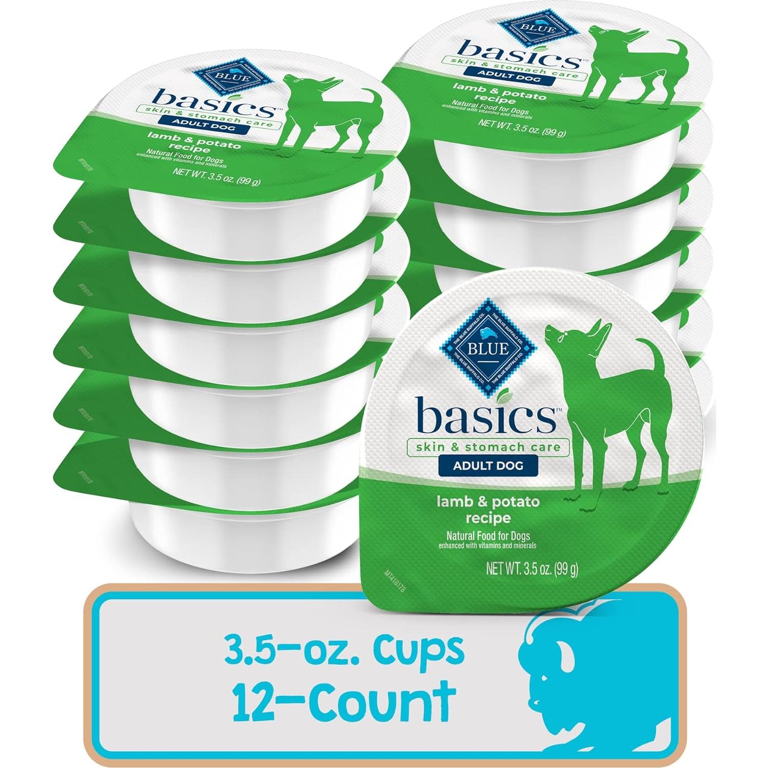 Comida Húmeda para Perros Adultos Blue Buffalo Basics Cordero 12 Tazas