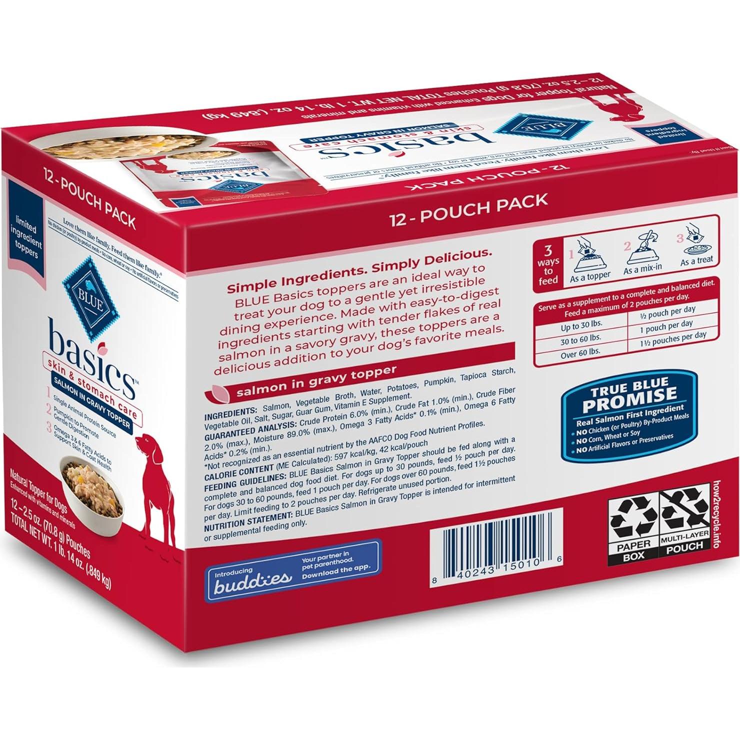 Comida Húmeda Natural para Perros Blue Buffalo 12 Pack Salmón