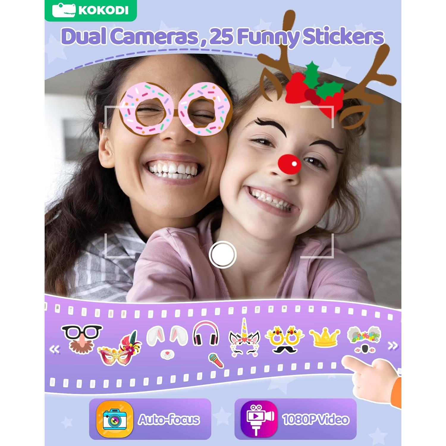 Teléfono Juguete KOKODI para Niños 3-10 Años Pantalla Táctil