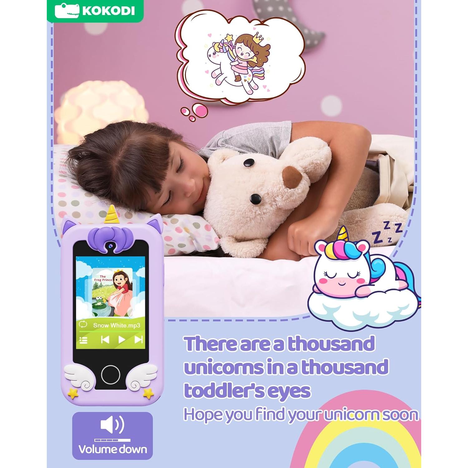 Teléfono Juguete KOKODI para Niños 3-10 Años Pantalla Táctil