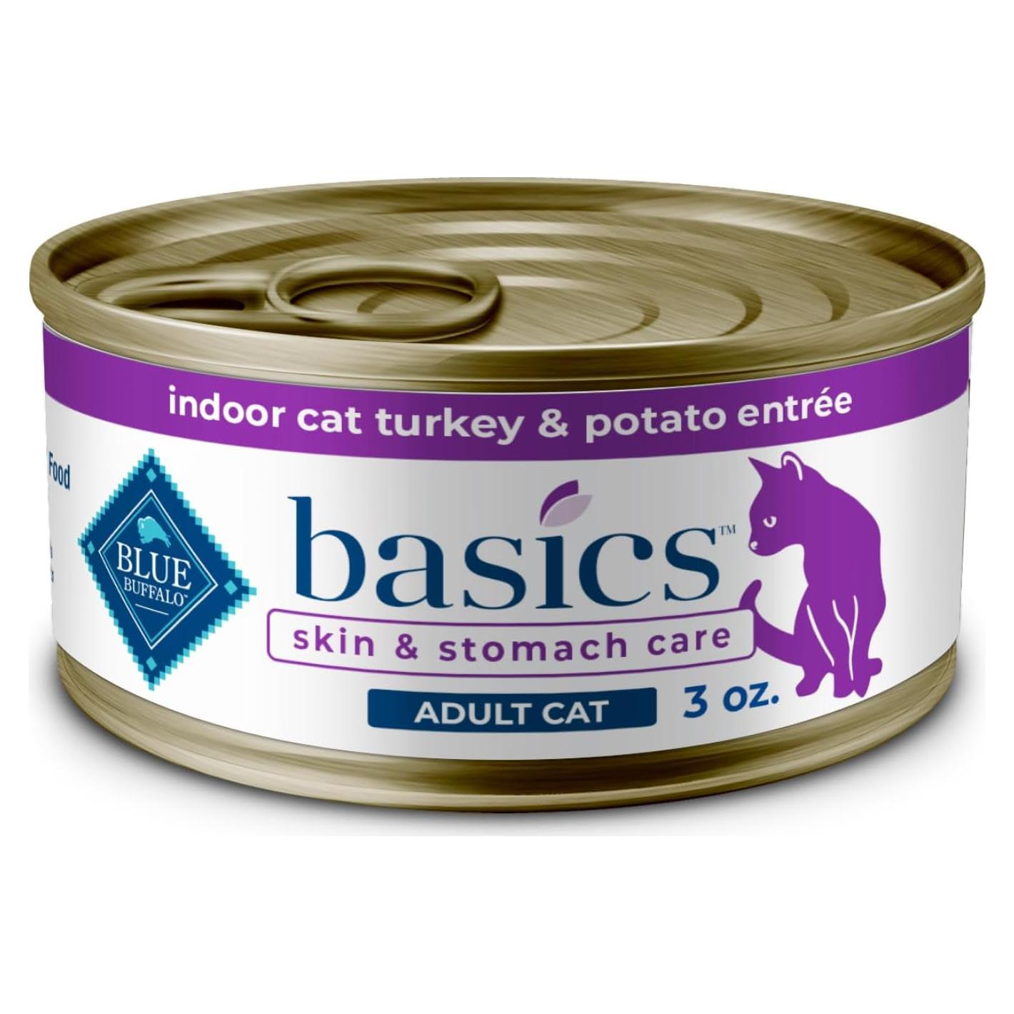 Comida Húmeda para Gatos Blue Buffalo Basics Pavo 85g x24