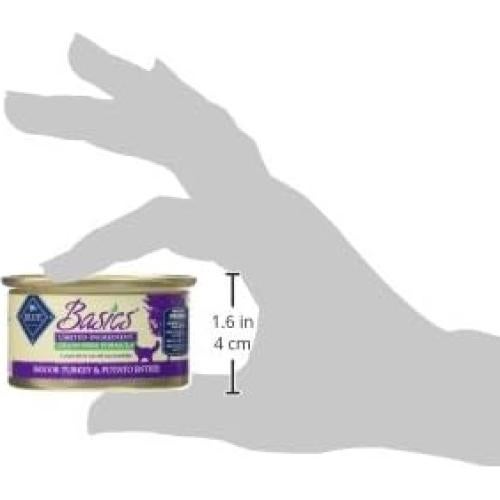 Comida Húmeda para Gatos Blue Buffalo Basics Pavo 85g x24