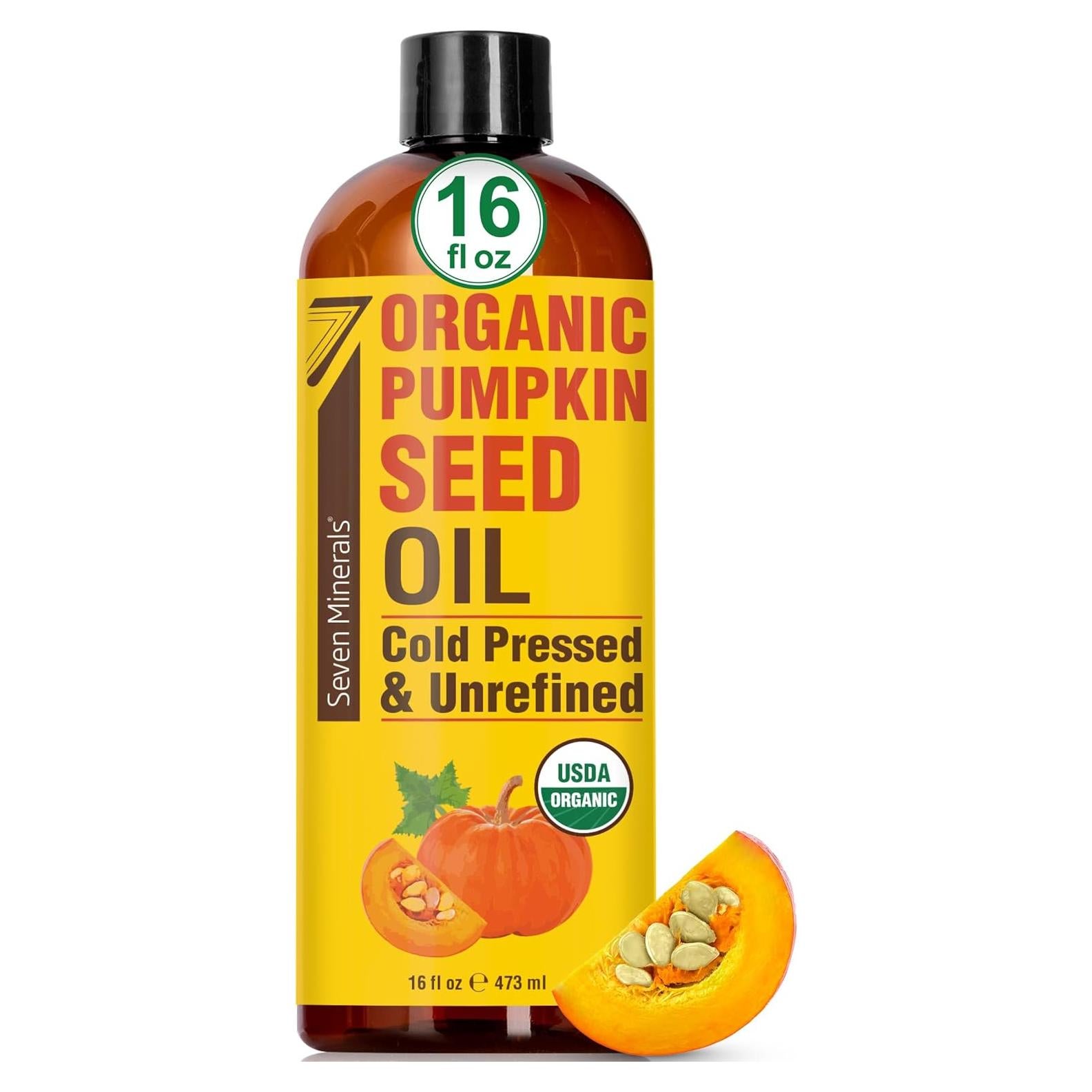 Aceite de Semilla de Calabaza Orgánico Seven Minerals 453g