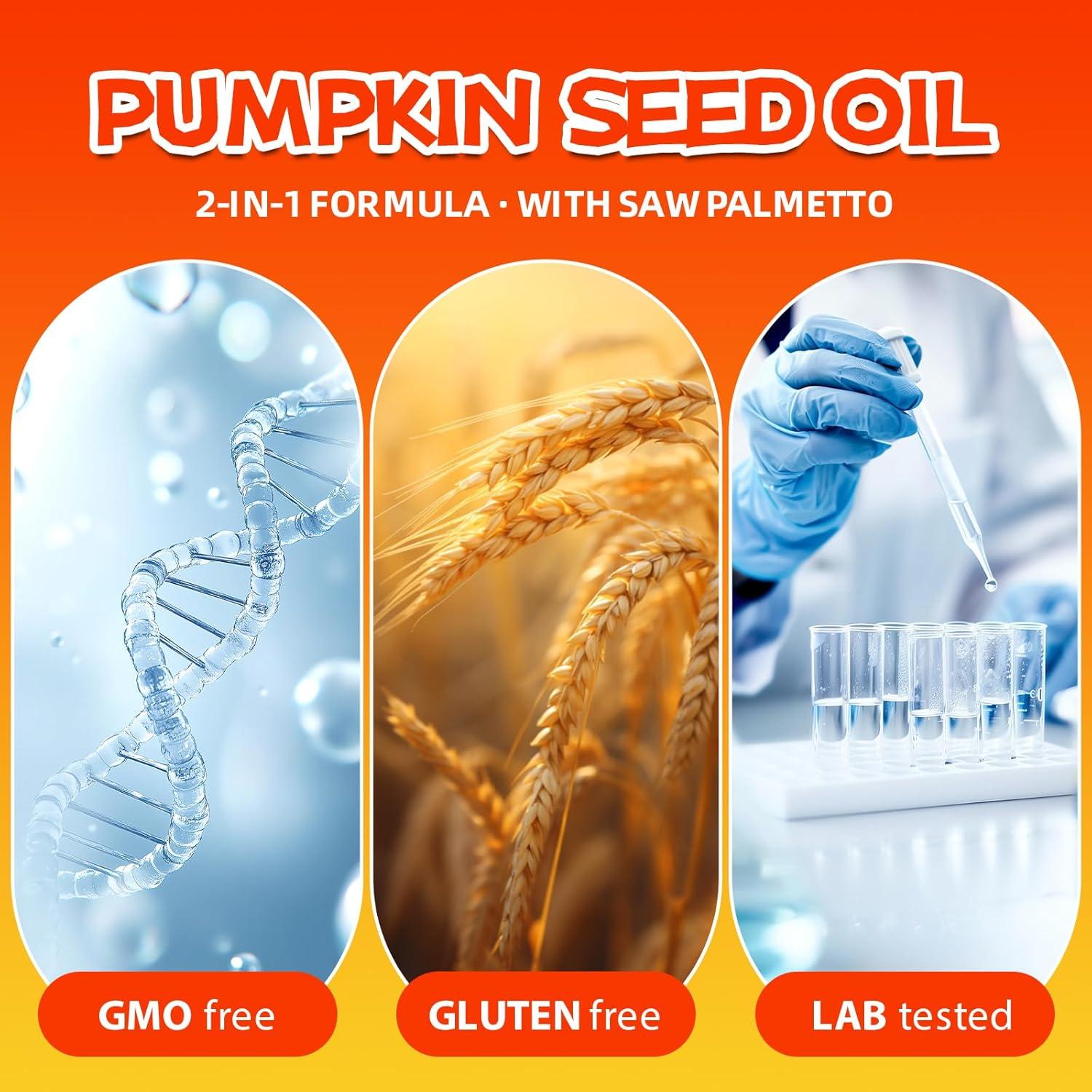 Cápsulas de Aceite de Semilla de Calabaza Genérico 300 Gelatinas 3000mg