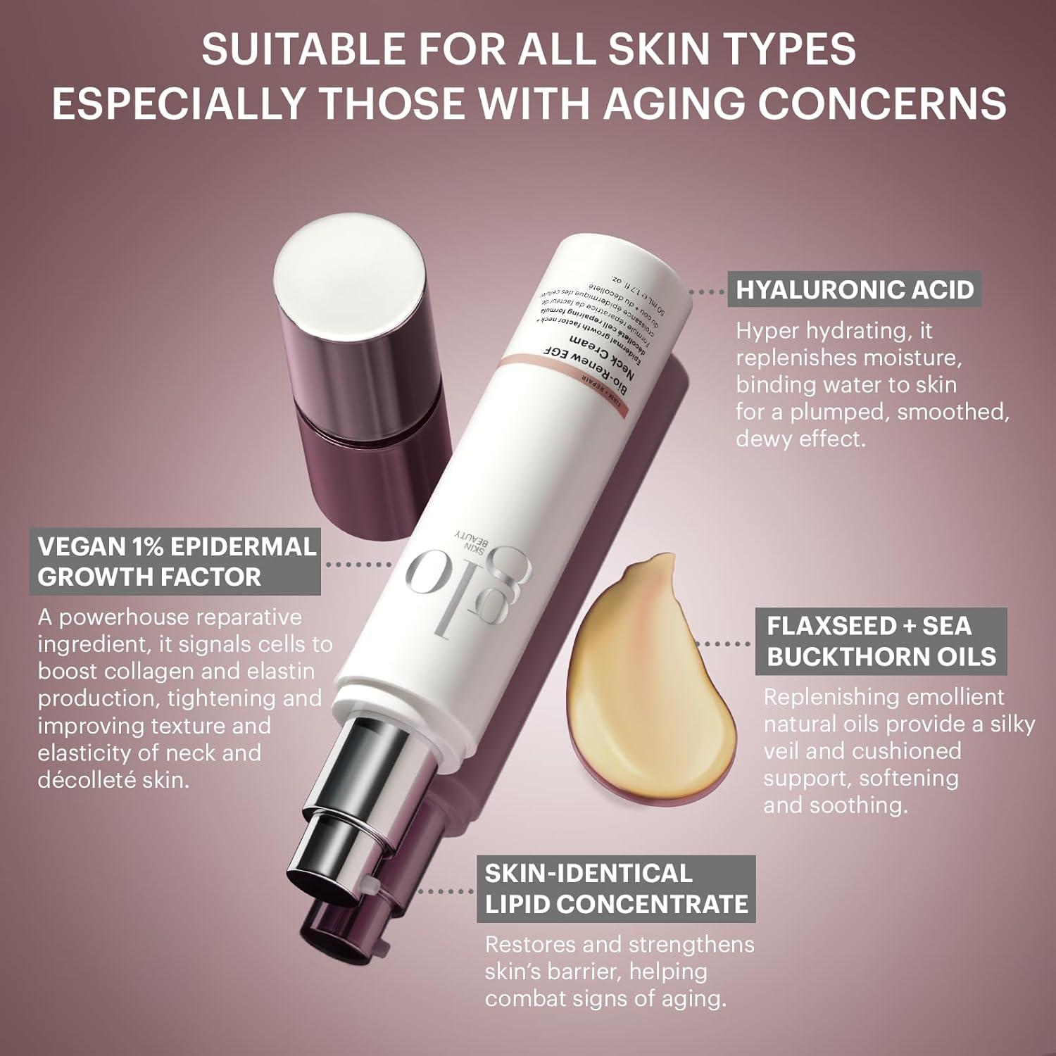 Crema para el Cuello Glo Skin Beauty Bio-Renew EGF 108g