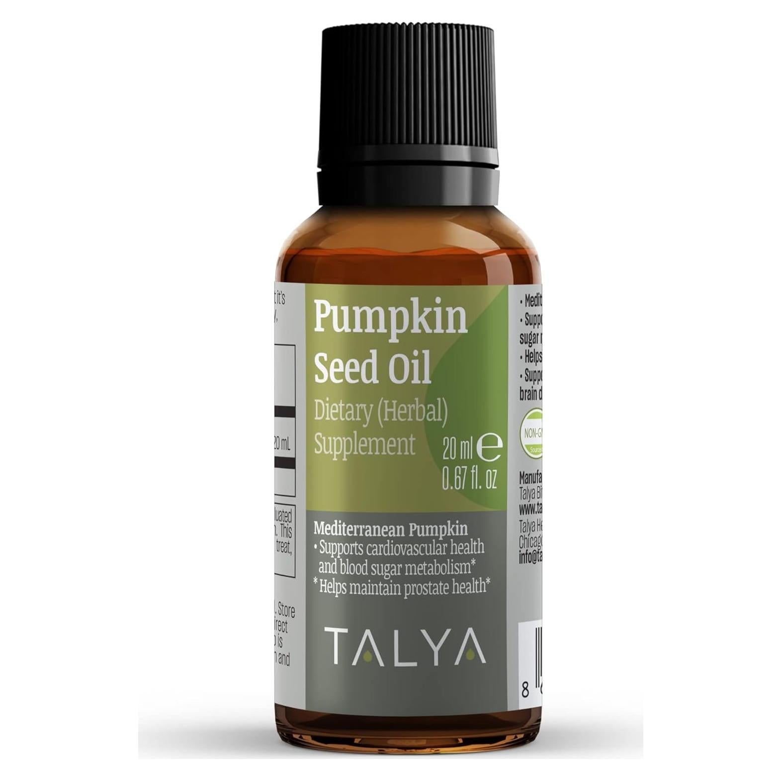 Aceite de Semilla de Calabaza Talya 19.84 ml Prensado en Frío