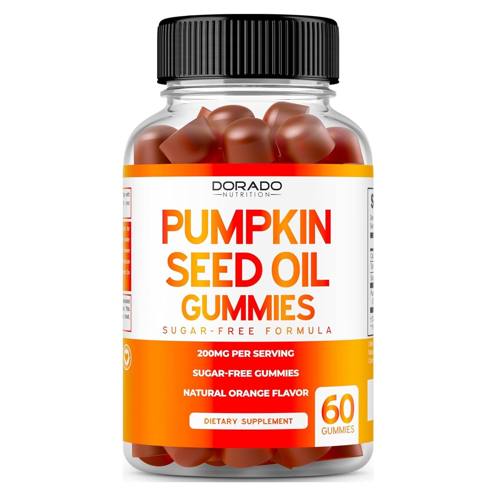 Gomitas de Aceite de Semilla de Calabaza Dorado Nutrition 60 Unidades