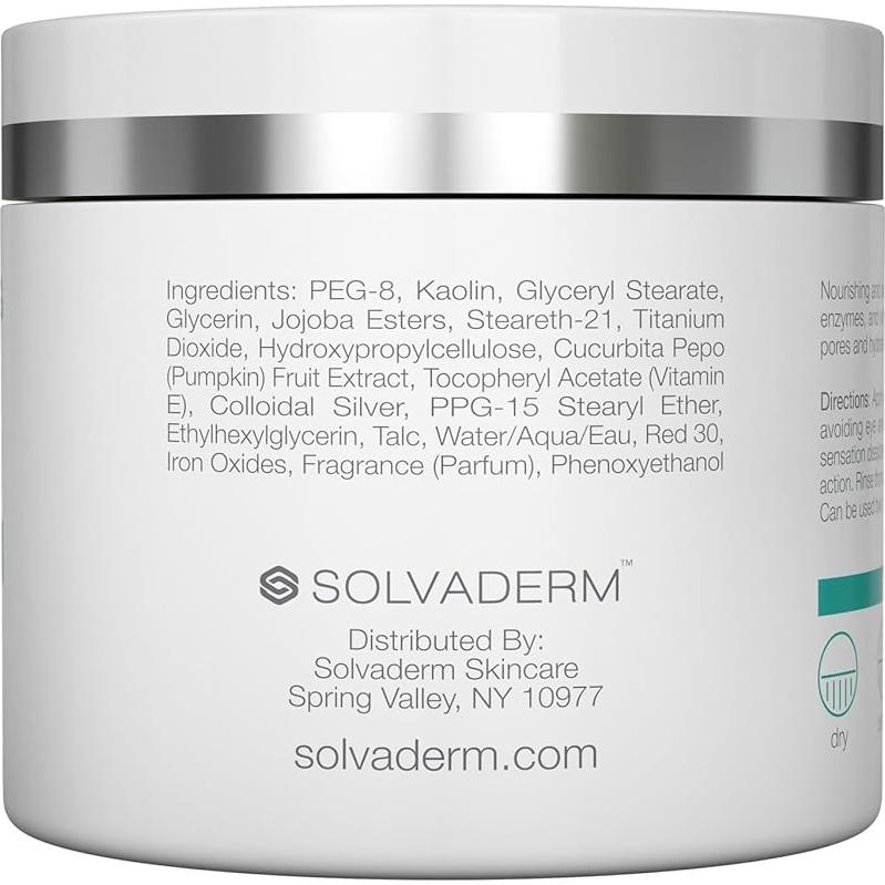 Mascarilla Exfoliante de Calabaza Solvaderm 170 g - Hidrata y Limpia