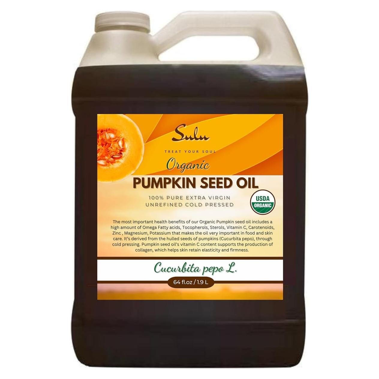 Aceite de Semilla de Calabaza Virgen SULU 1.81 kg 100% Natural