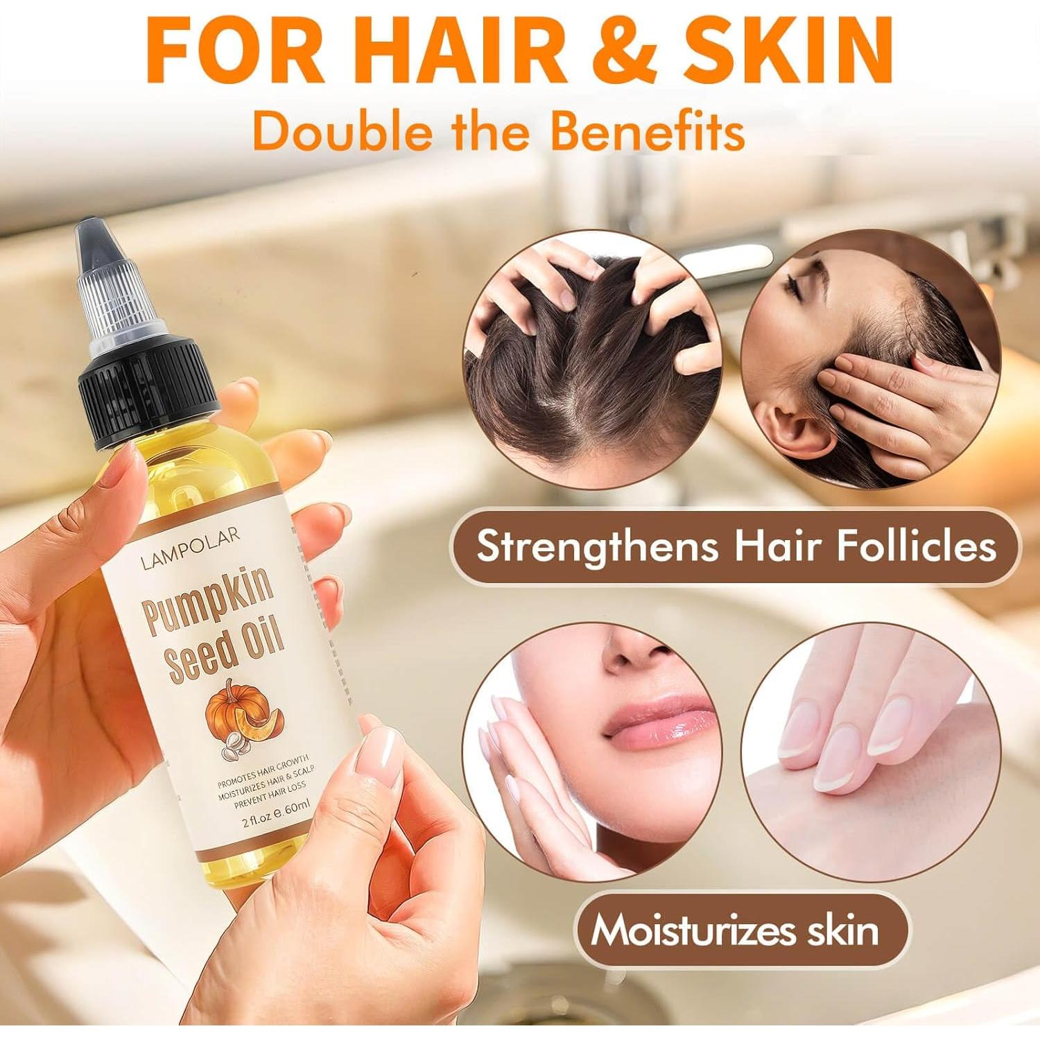 Aceite de Semilla de Calabaza Lampolar 59.15 ml - 100% Puro