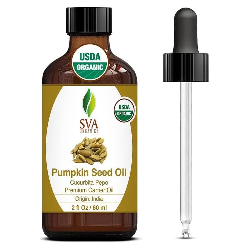 Aceite de Semilla de Calabaza Orgánico SVA 60ml Prensado en Frío