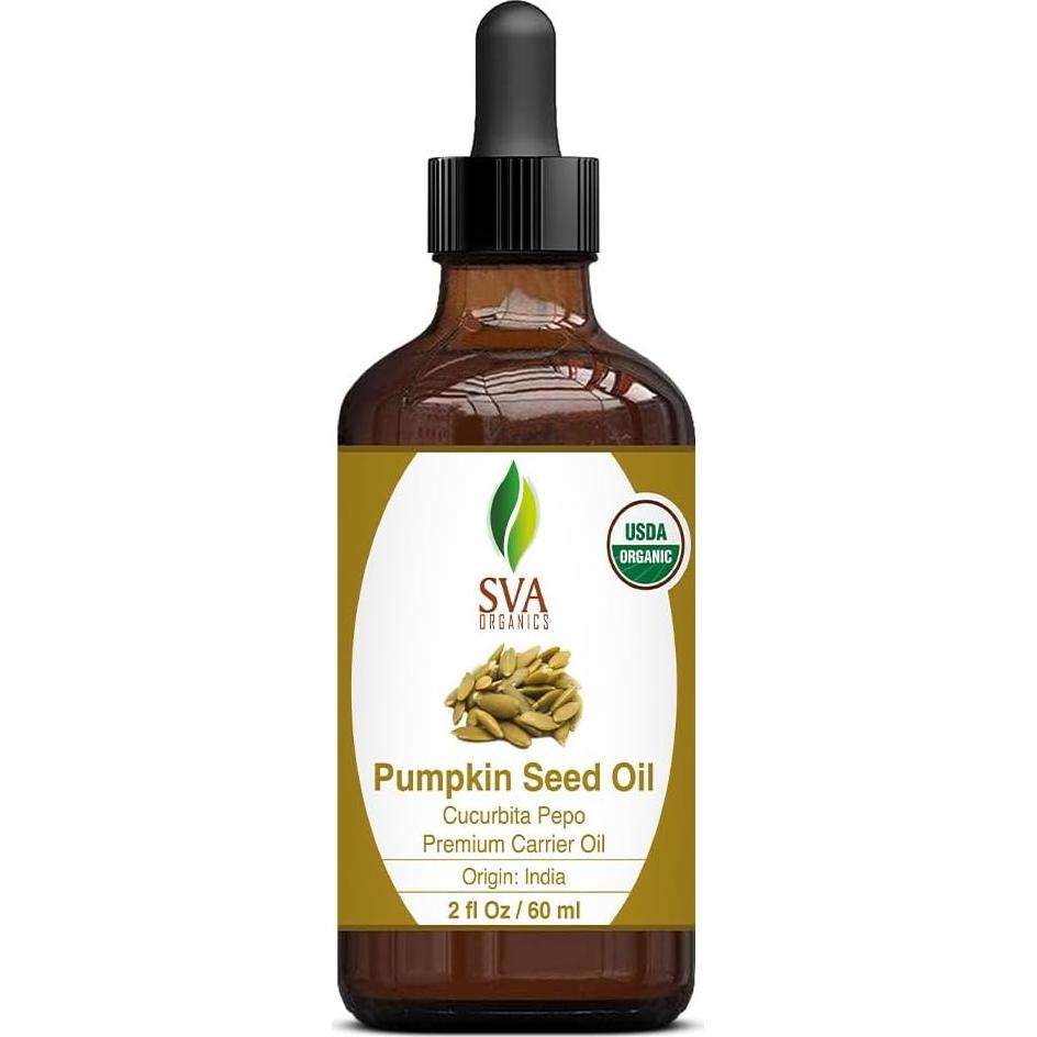Aceite de Semilla de Calabaza Orgánico SVA 60ml Prensado en Frío