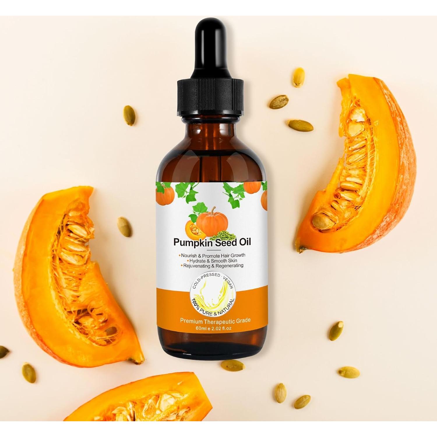 Aceite de Semilla de Calabaza Orgánico 60ml - Crecimiento Cabello