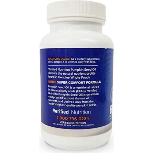 Aceite de Semilla de Calabaza Puro Nutrición Verificada 60 Geles