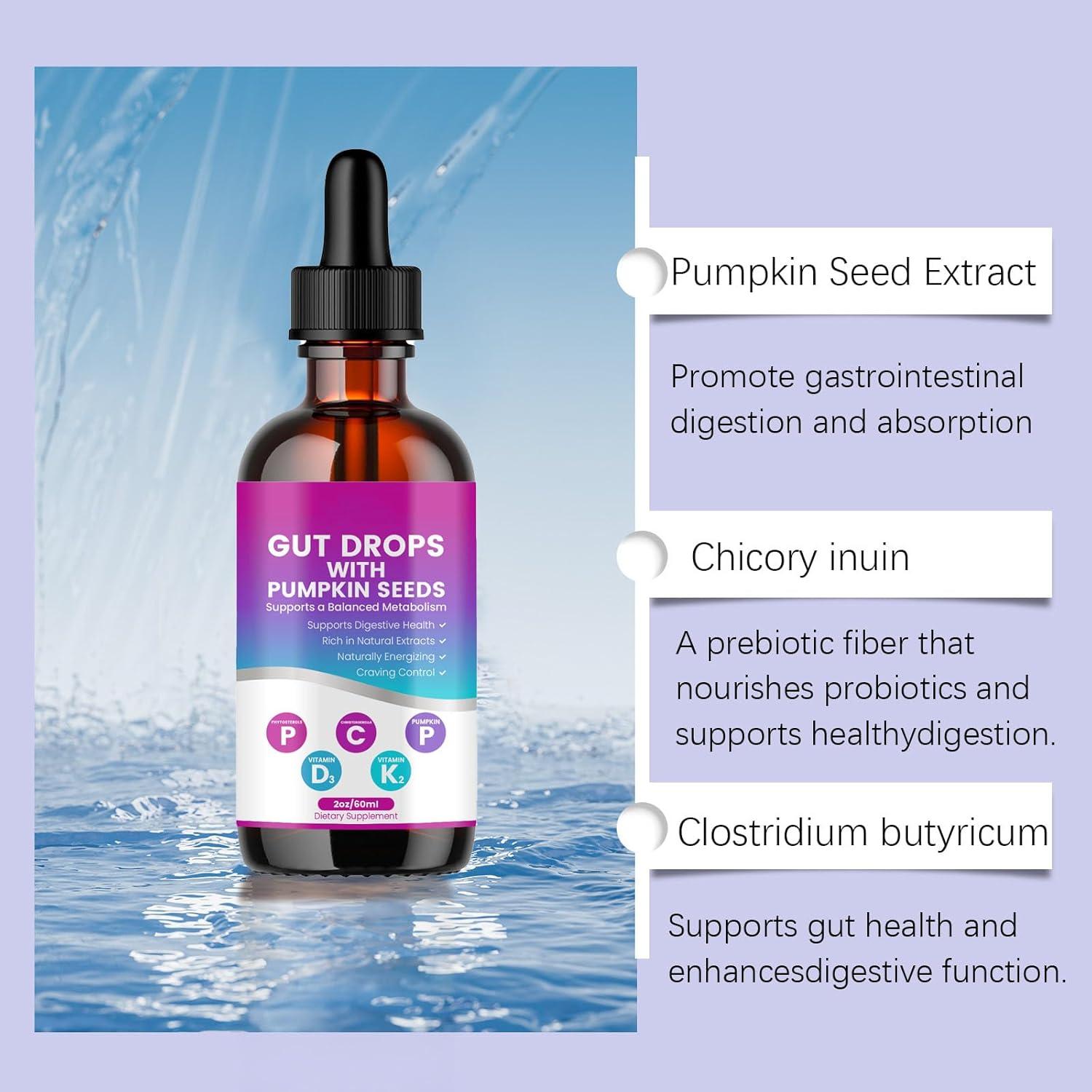 Gotas Digestivas PM con Semilla de Calabaza 60ml - Salud Intestinal