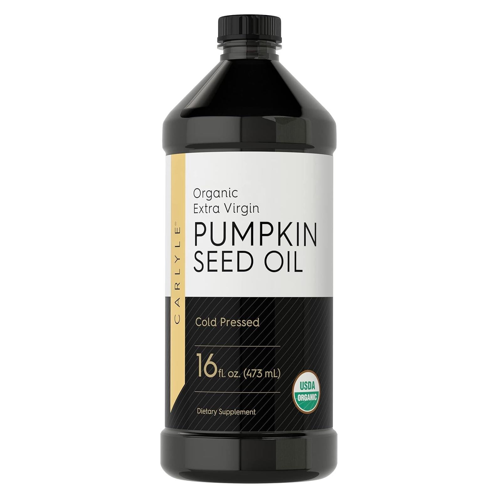 Aceite de Semilla de Calabaza Carlyle 473ml Orgánico Prensado en Frío