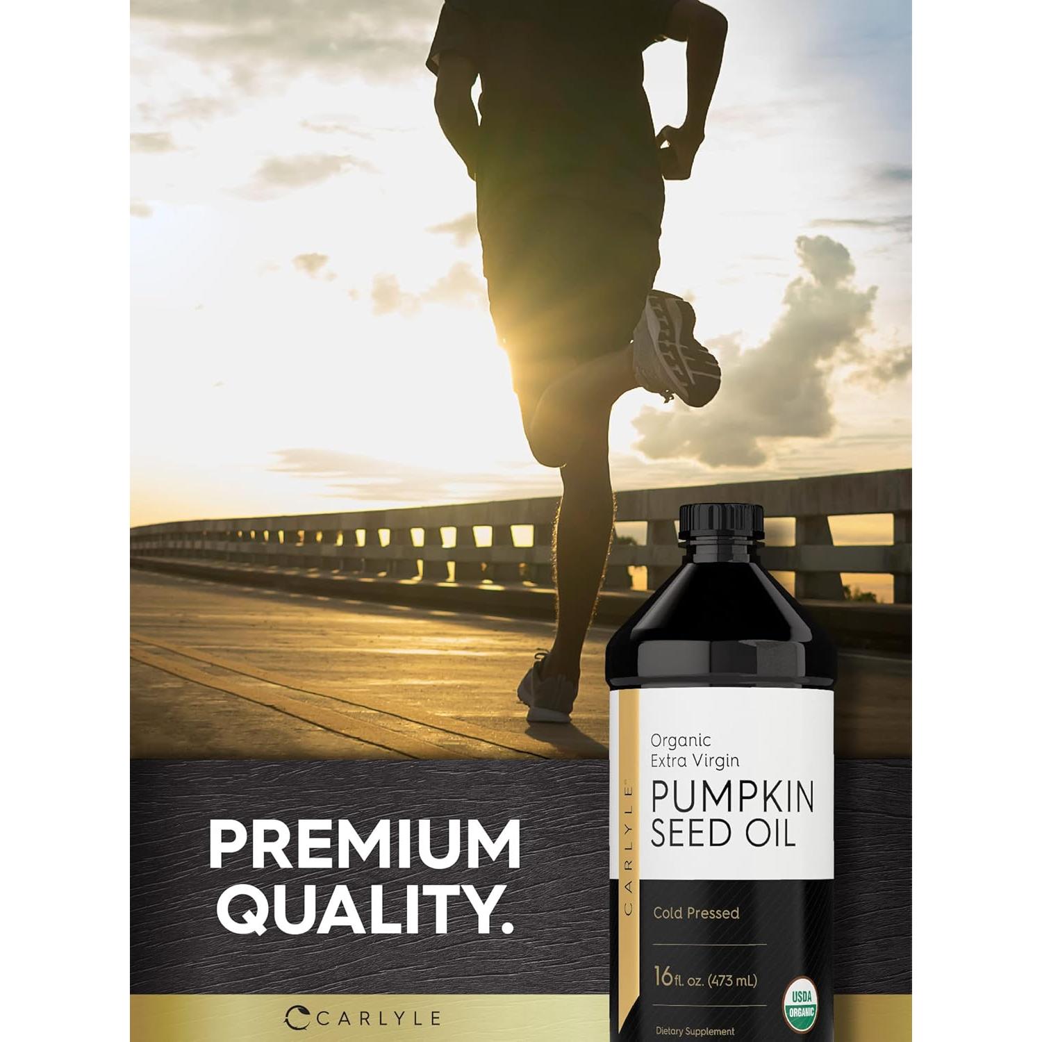 Aceite de Semilla de Calabaza Carlyle 473ml Orgánico Prensado en Frío