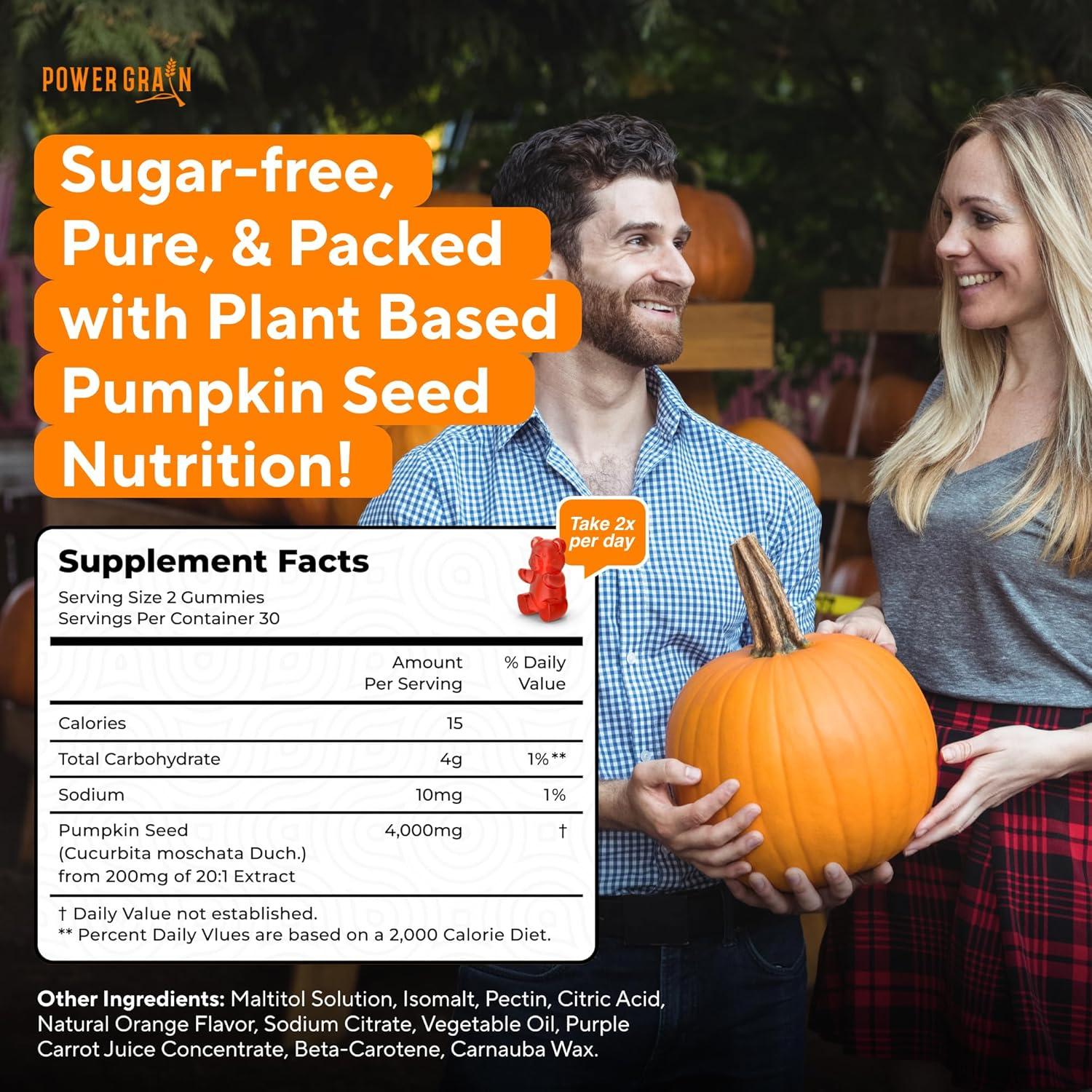 Gomitas de Aceite de Semilla de Calabaza Power Grain 4000mg